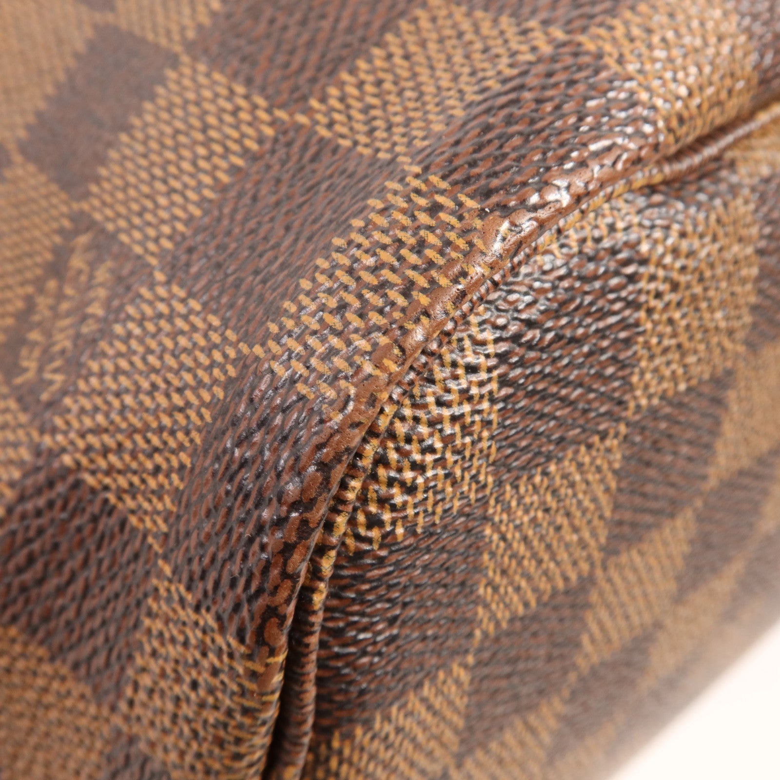 LOUIS VUITTON Damier Neverfull MM金扣肩背袋/手挽袋