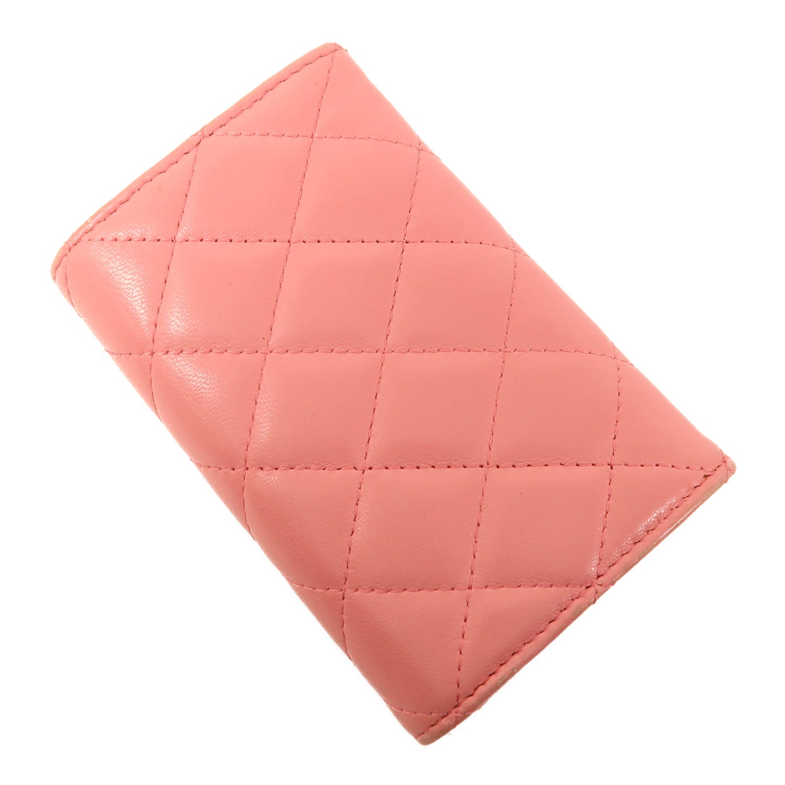 CHANEL 皮革Card Holder銀扣卡片套