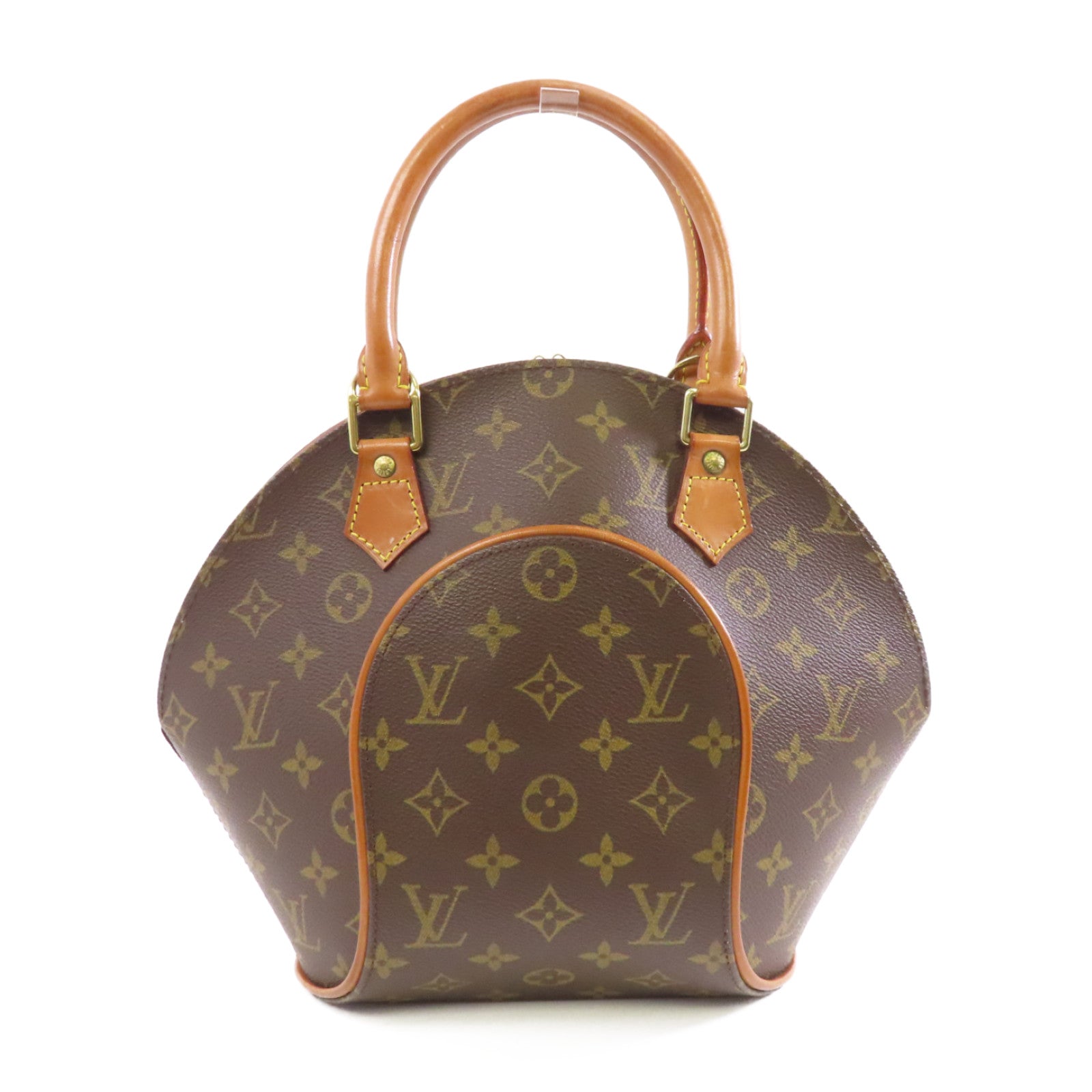 LOUIS VUITTON Monogram Ellipse PM金扣手挽袋啡色