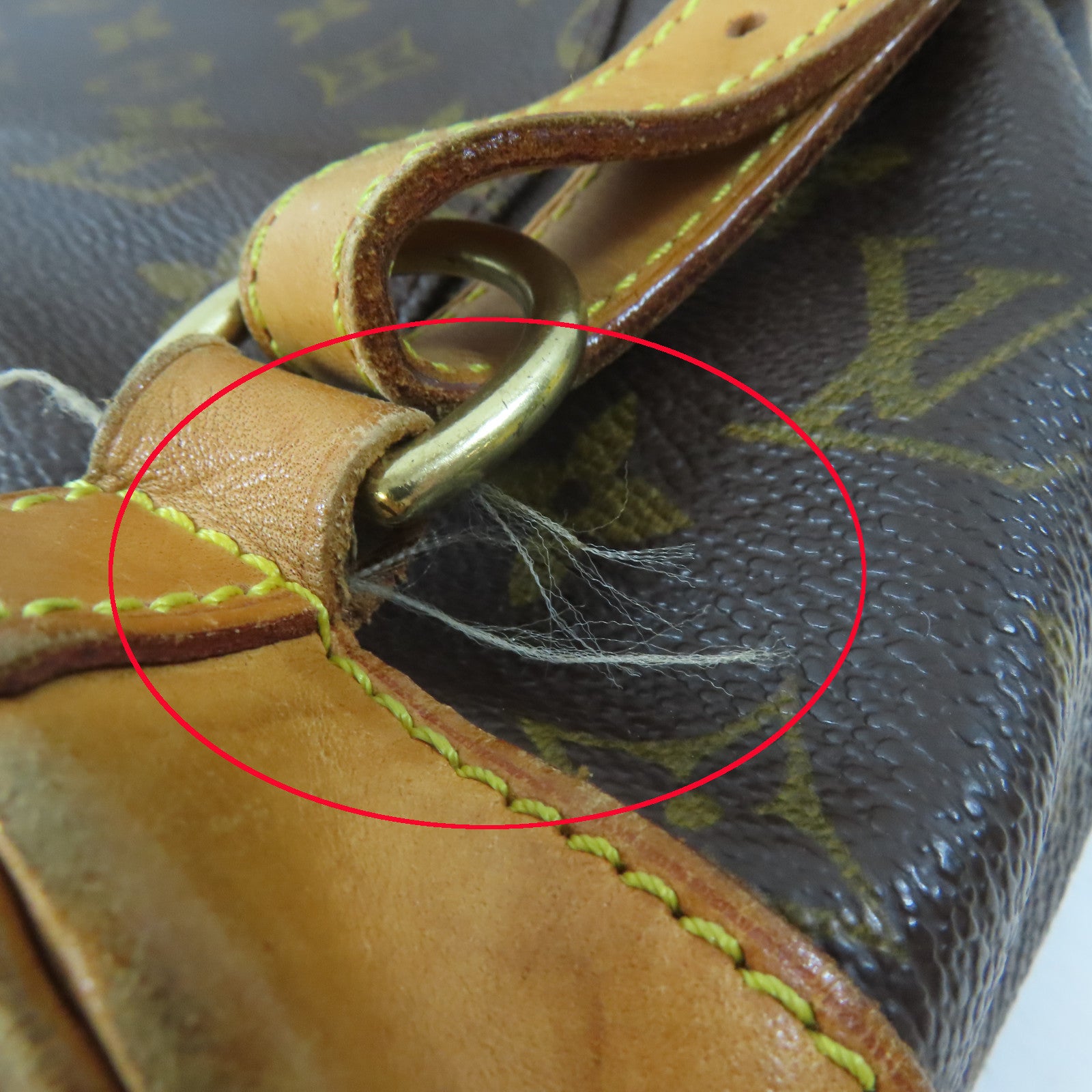 LOUIS VUITTON Monogram Montsouris GM金扣背包啡色