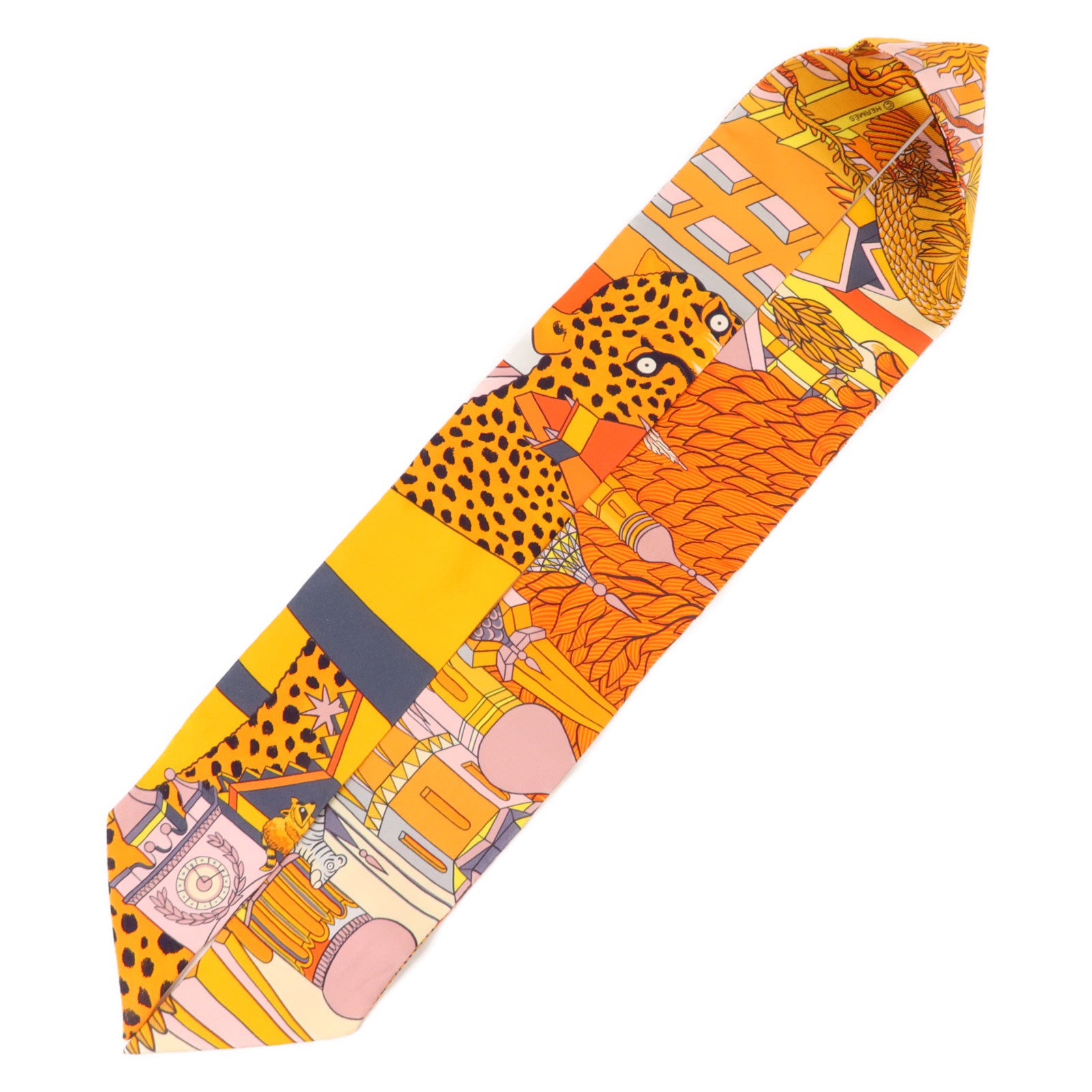 HERMES 絲質Twilly絲巾