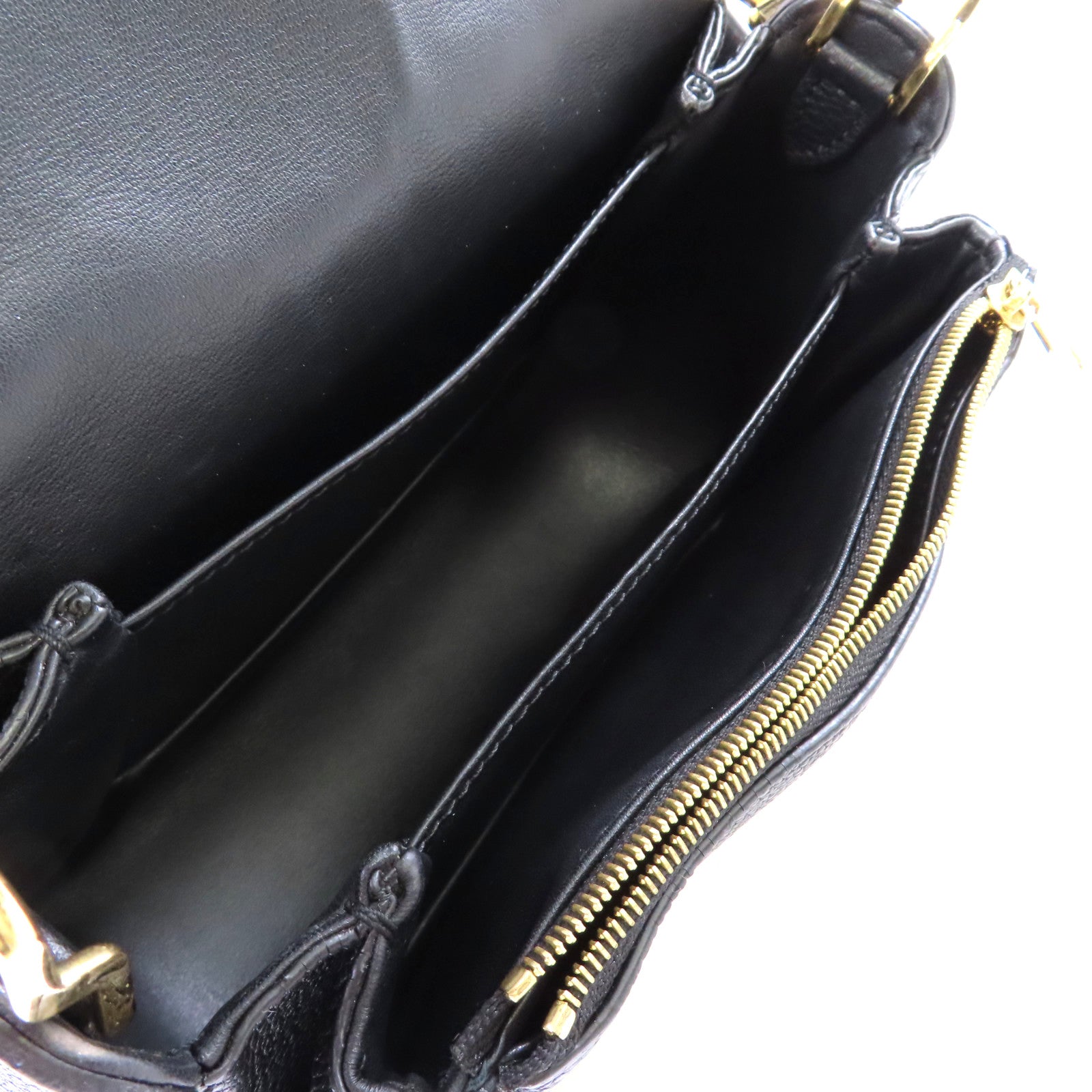 LOUIS VUITTON 牛皮皮革Vivienne NM Shoulder Bag金扣肩背袋黑色