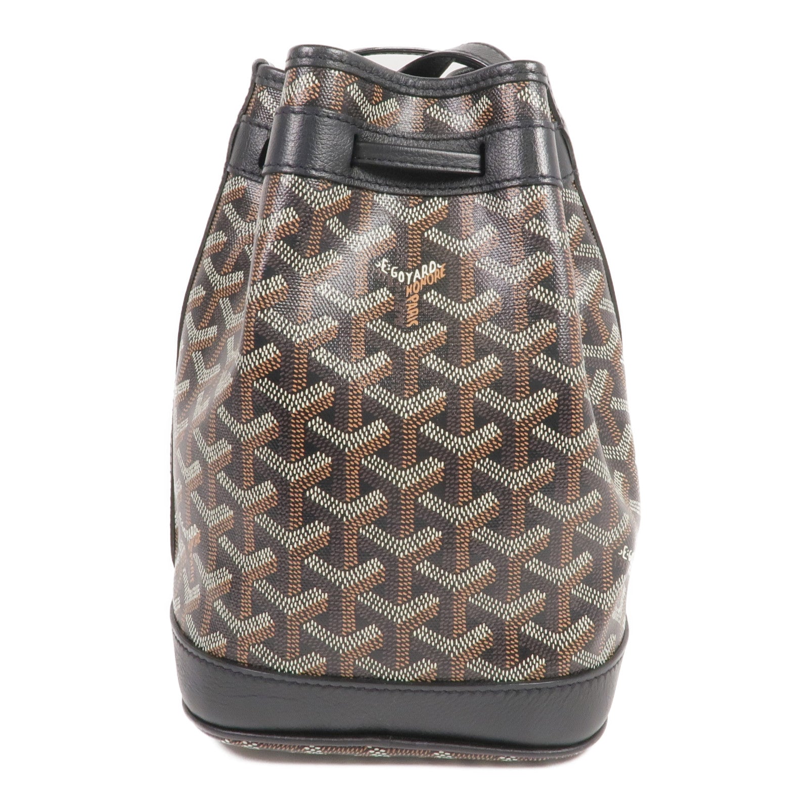 GOYARD 塗層帆布Petit Flot Bucket銀扣肩背袋