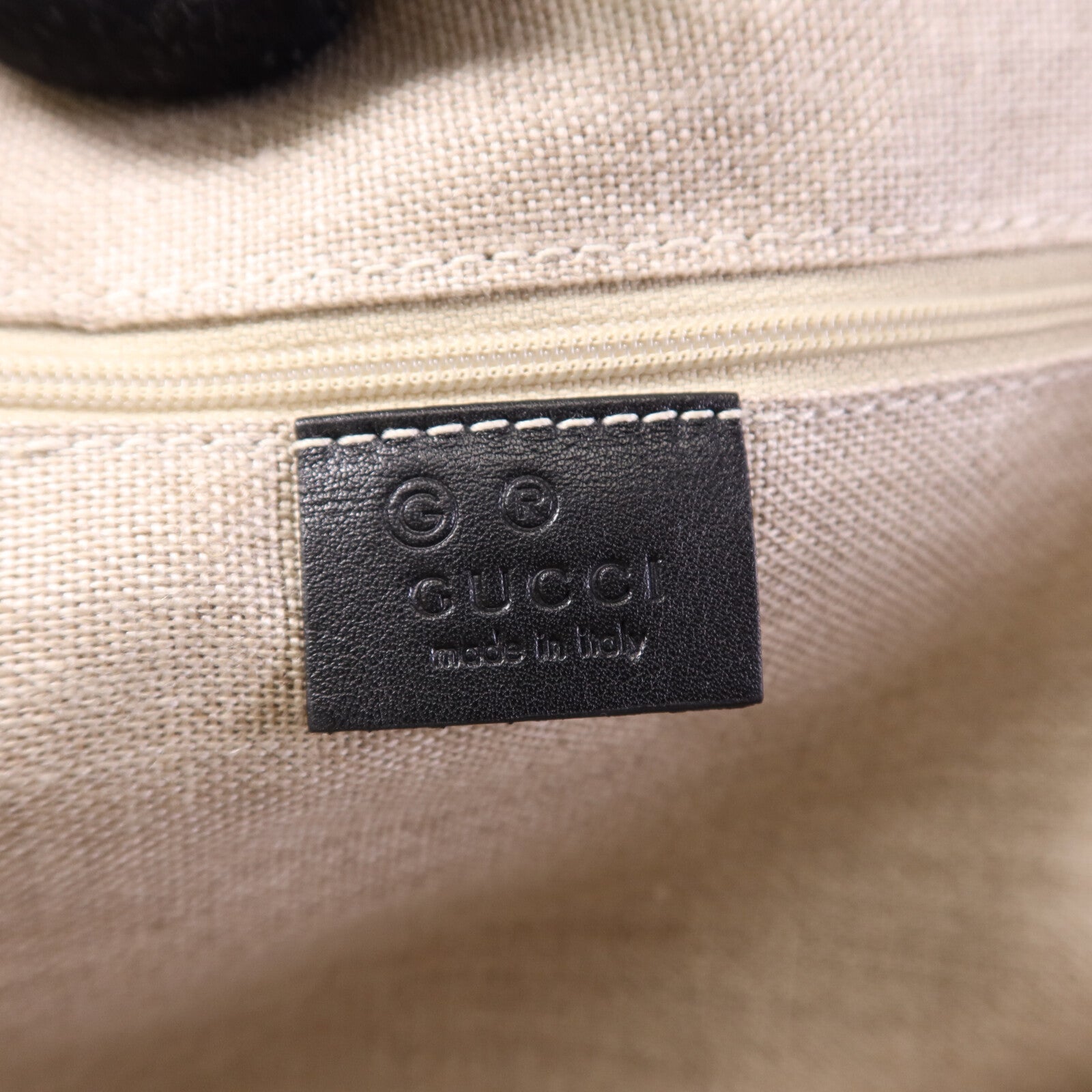 GUCCI 牛皮皮革Tote Bag金扣手挽袋