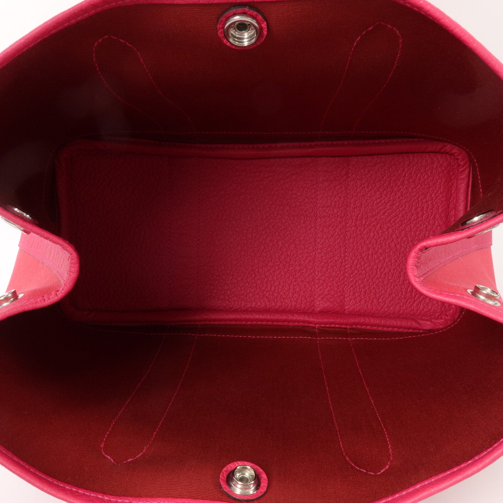 HERMES 帆布Garden Party TPM手挽袋Rose Extreme