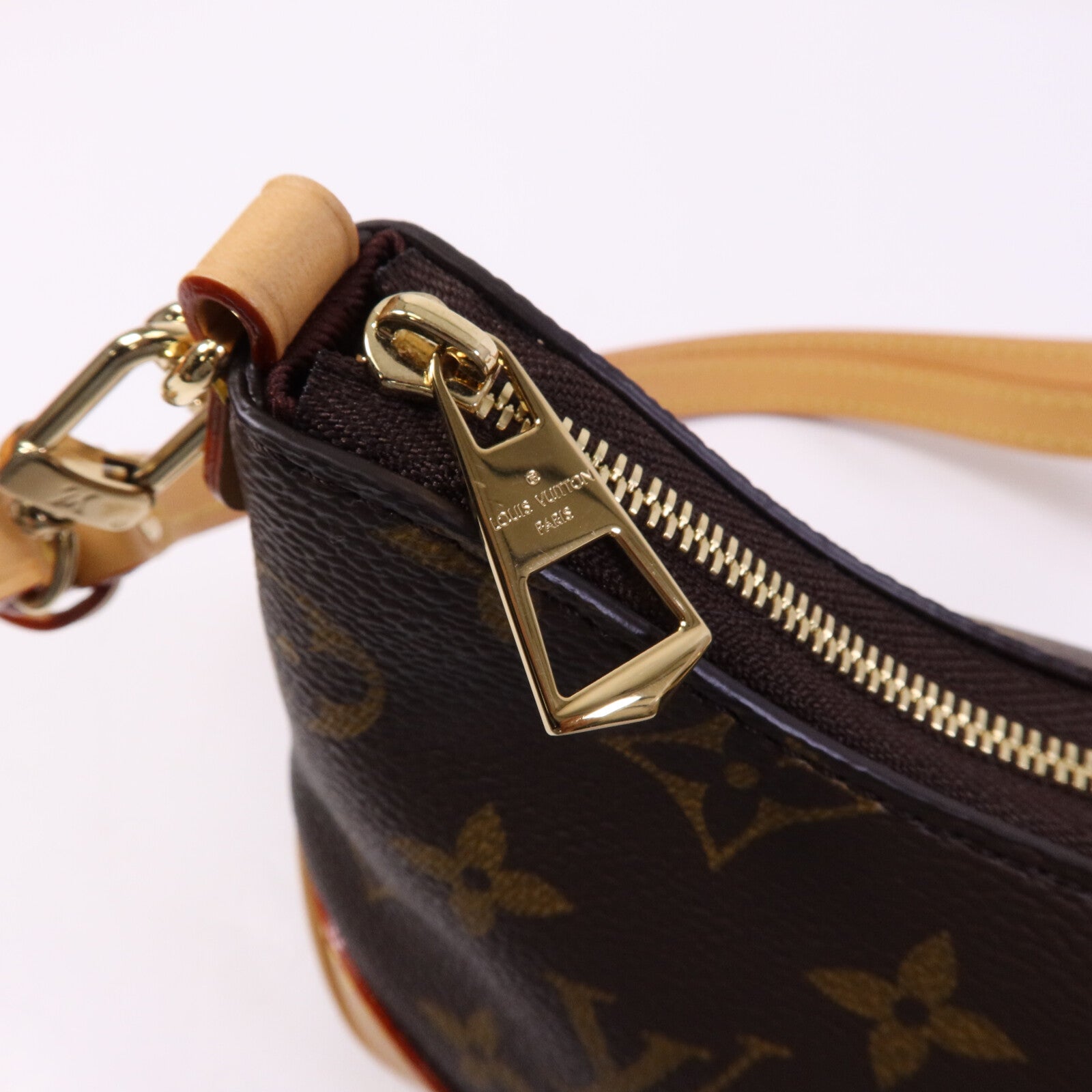 LOUIS VUITTON Monogram Nano Boulogne金扣鏈帶肩背袋