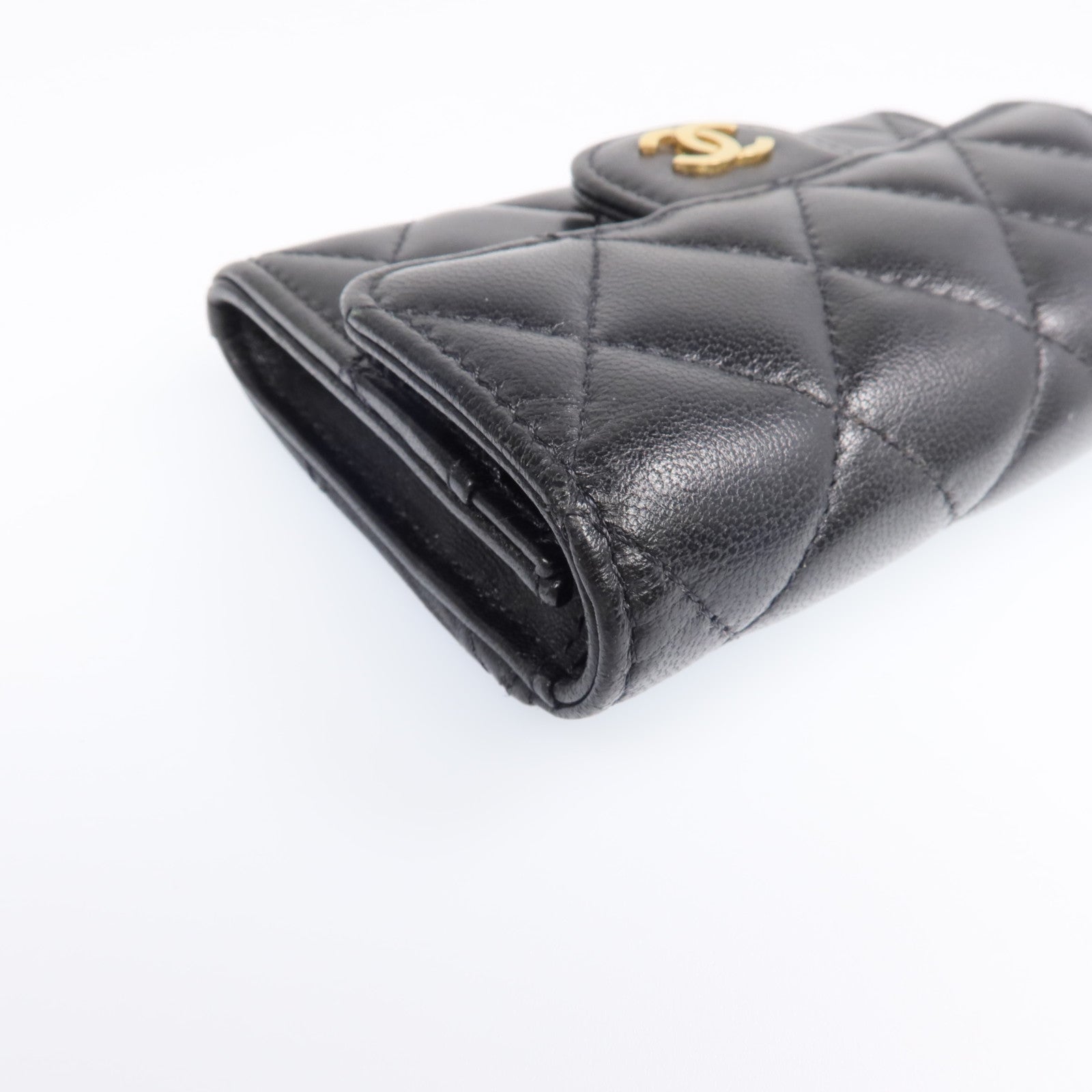 CHANEL 羊皮皮革Card Case金扣卡片套