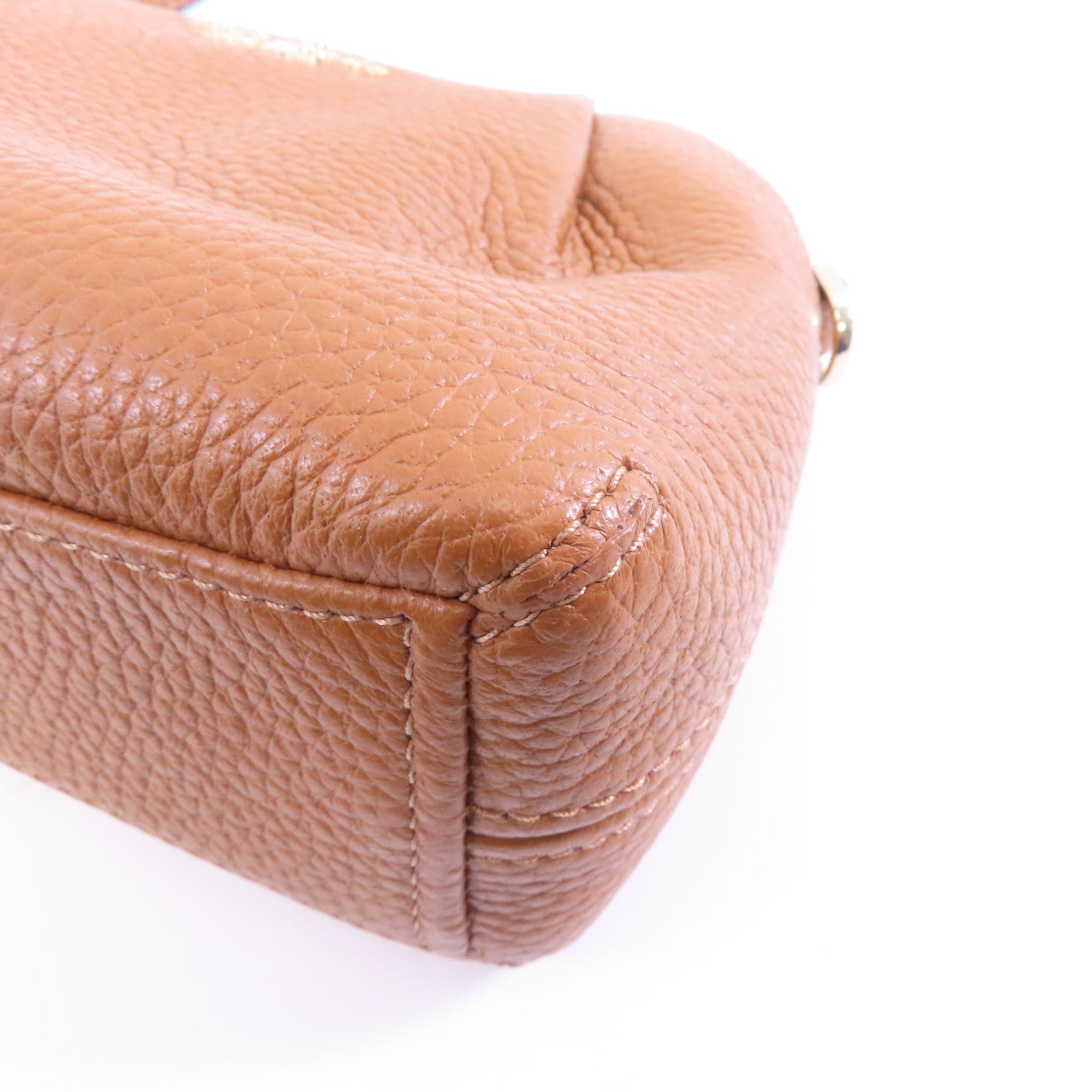 Kate Spade 牛皮皮革Shoulder Bag金扣肩背袋棕色