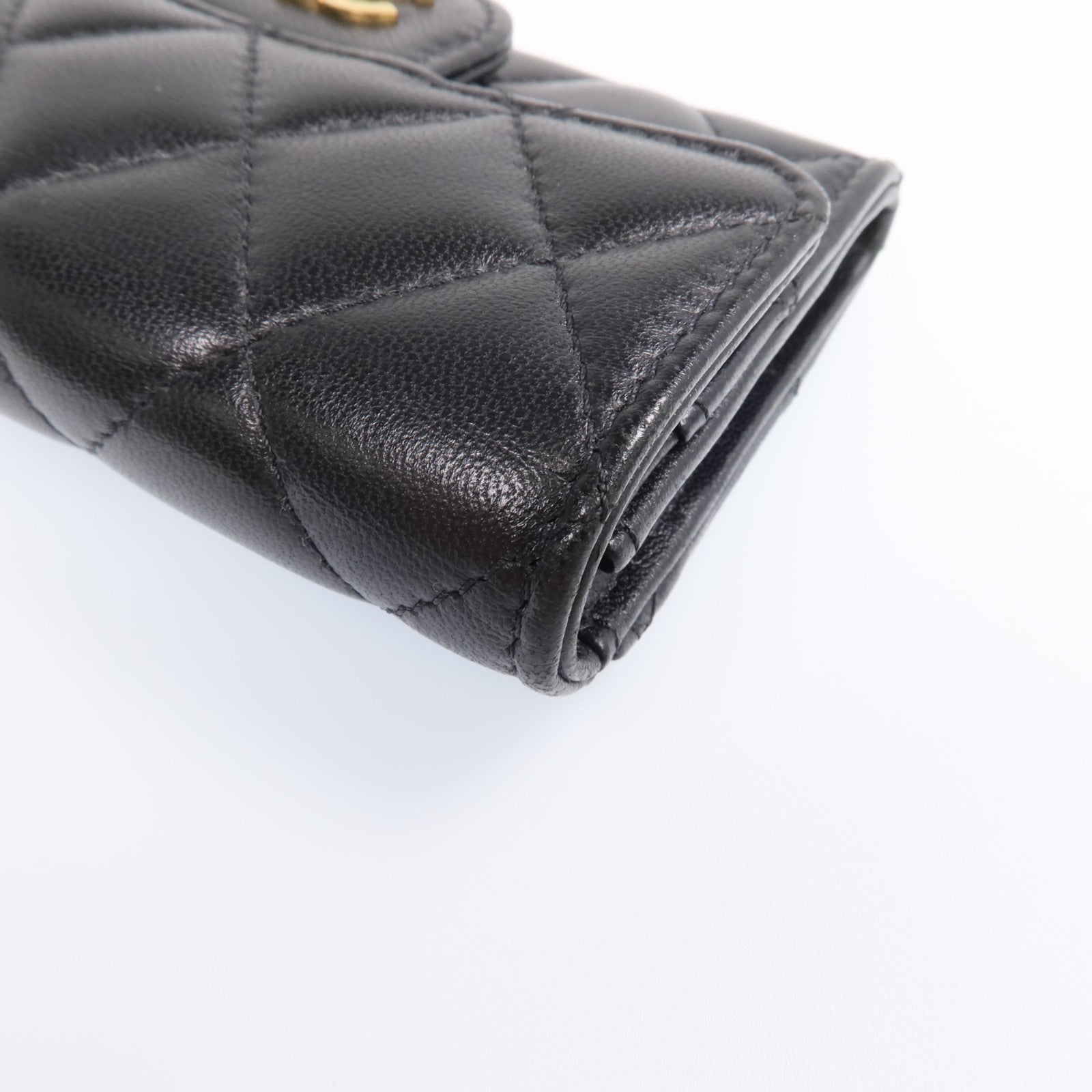 CHANEL 羊皮皮革Card Case金扣卡片套