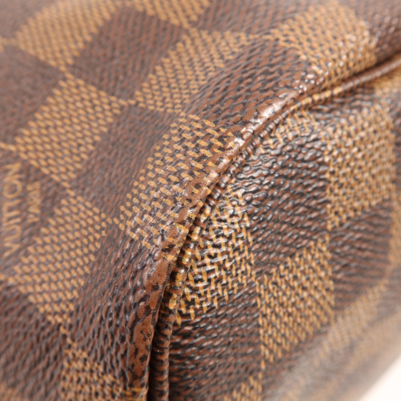 LOUIS VUITTON Damier Neverfull MM金扣肩背袋/手挽袋