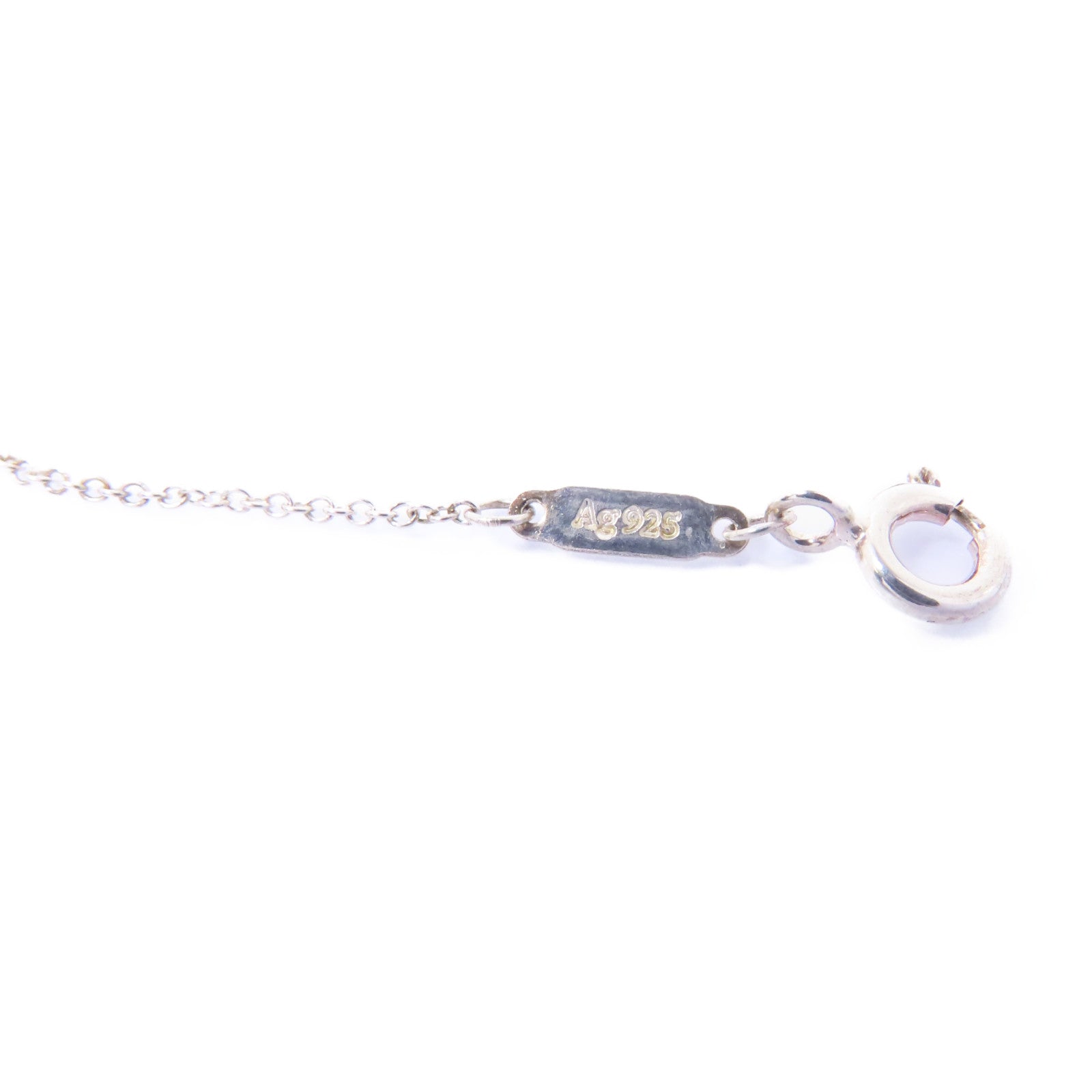 TIFFANY＆CO 925純銀Return To Tiffany Diamond Necklace鑽石項鍊藍色/銀色