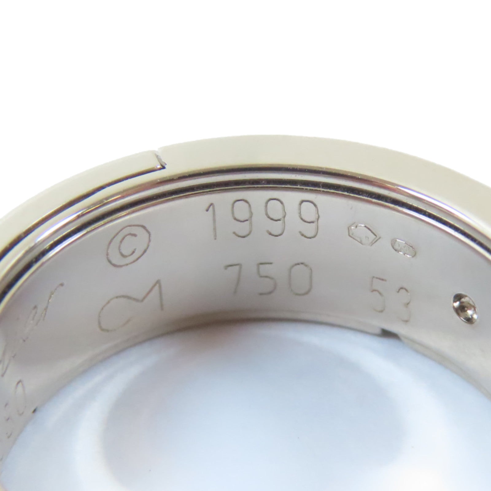 CARTIER 18K白金Astro Love Ring戒指Cartier#53/US#6.5