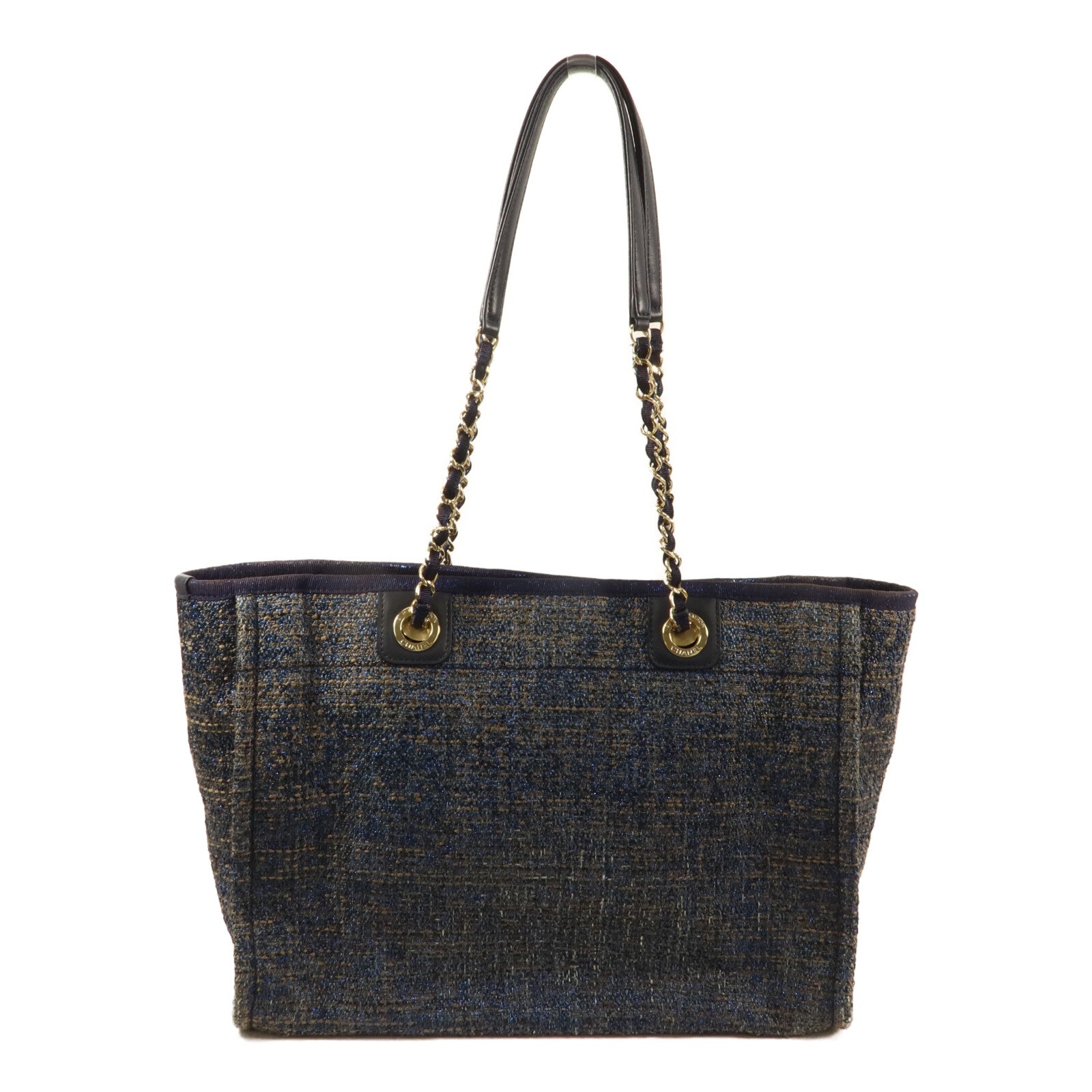 CHANEL 帆布Deauville Tote Small手挽袋