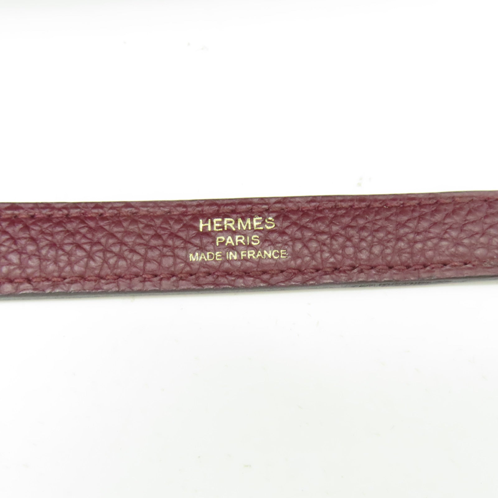 HERMES 【清倉大減價】Clemence皮革Kelly 32金扣手挽肩背兩用袋紅色
