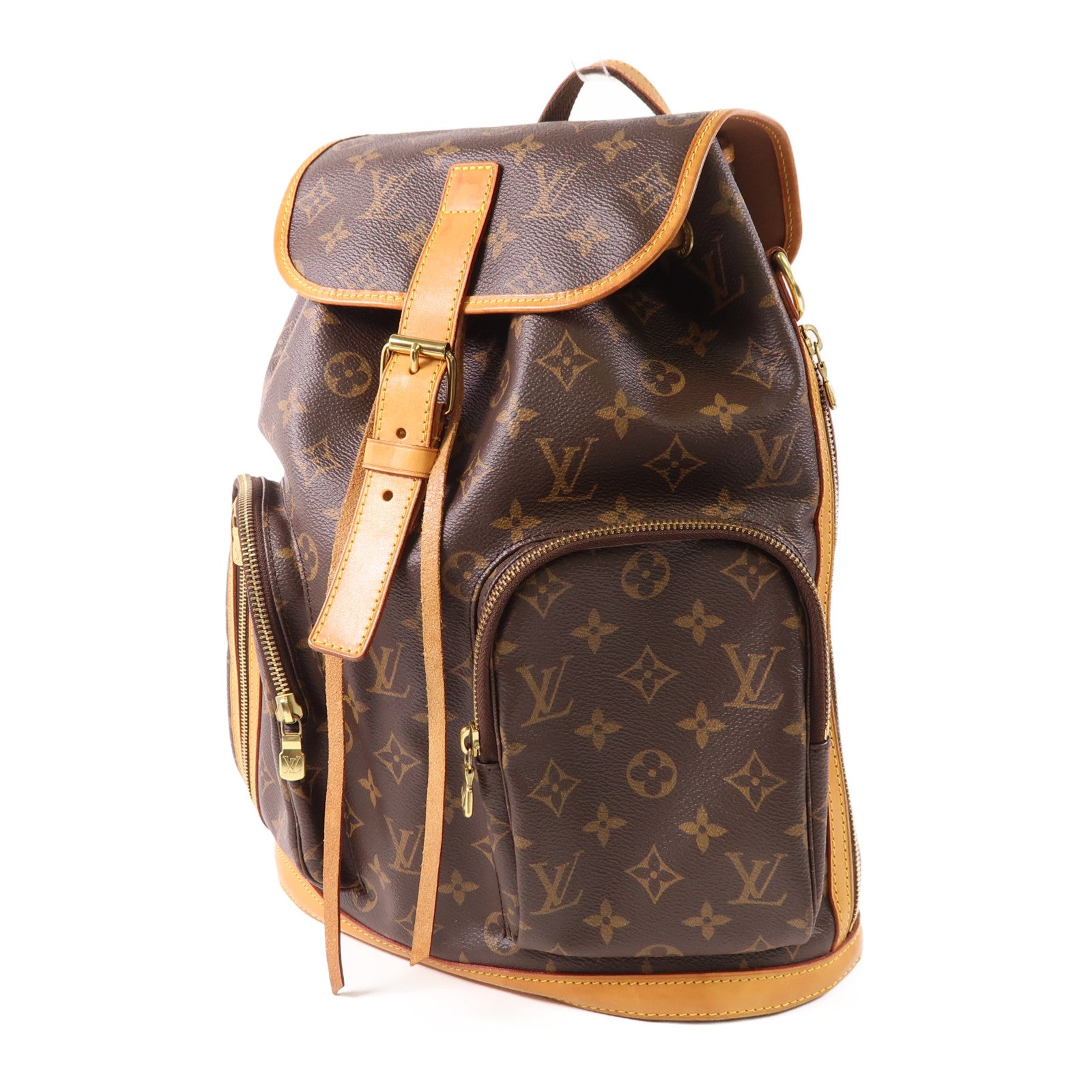 LOUIS VUITTON Monogram Sac A Dos Bosphore金扣背包棕色