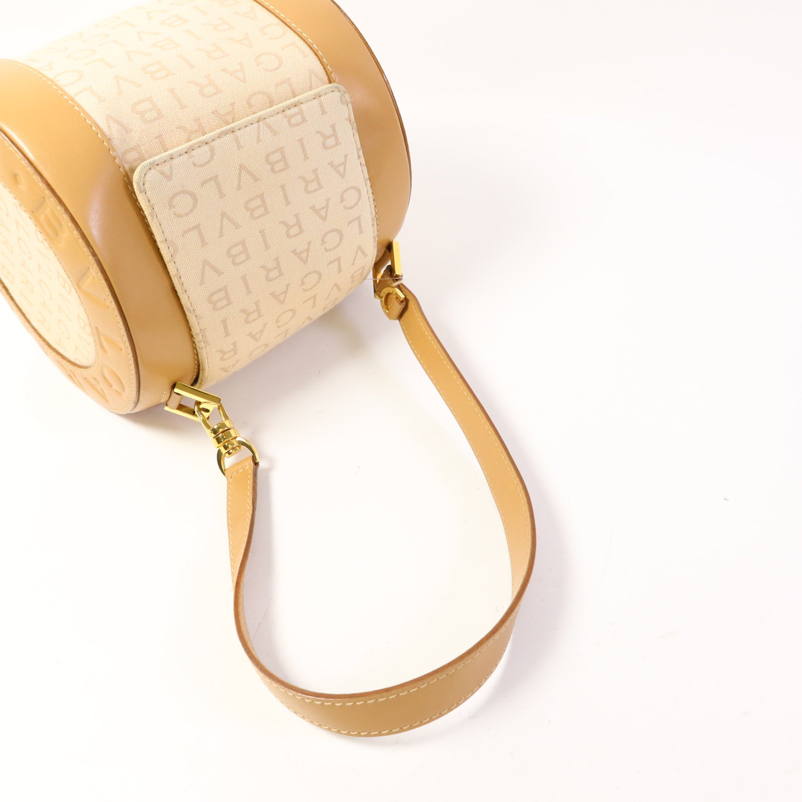 BVLGARI 帆布B Zero Shoulder Bag金扣手挽袋