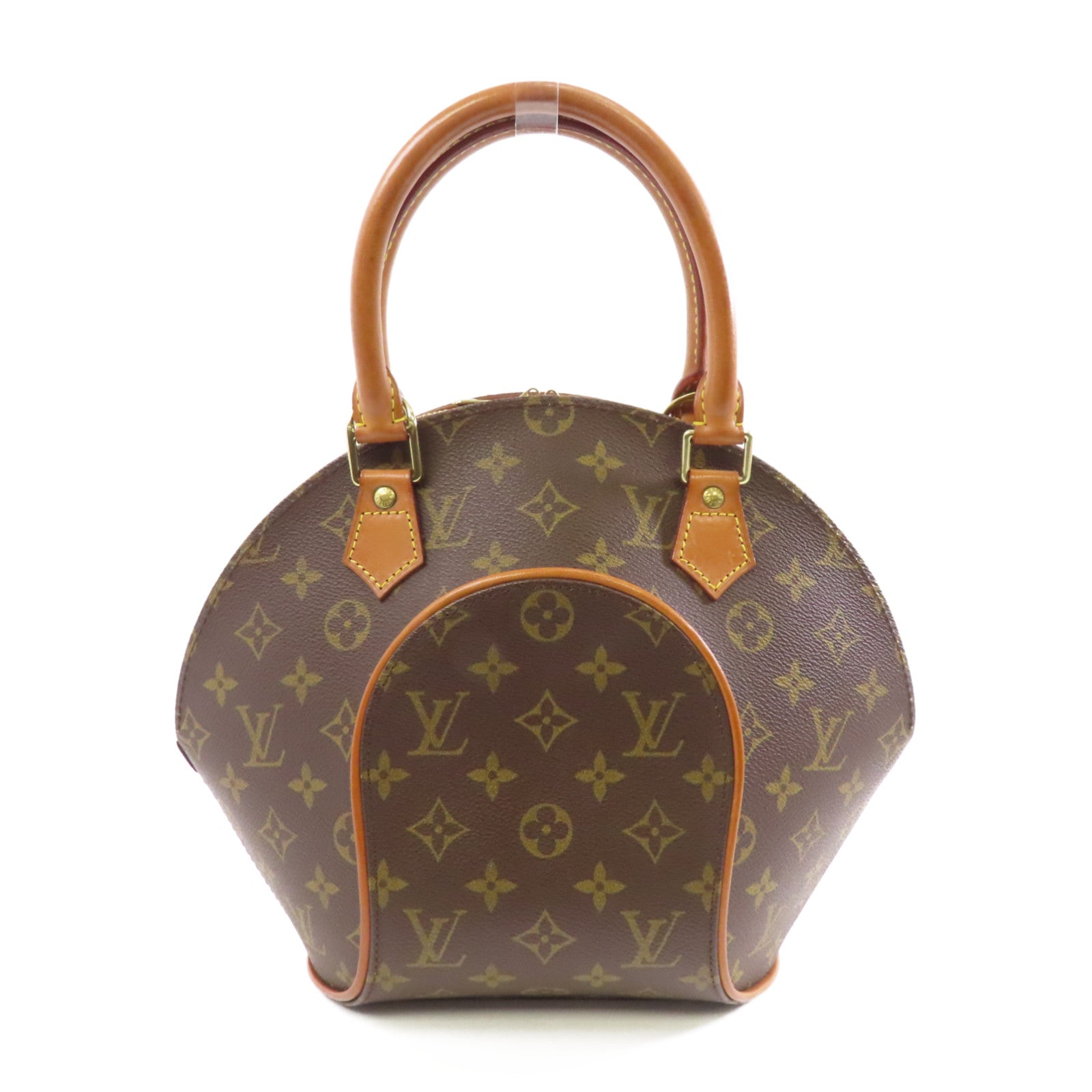 LOUIS VUITTON Monogram Ellipse PM金扣手挽袋啡色