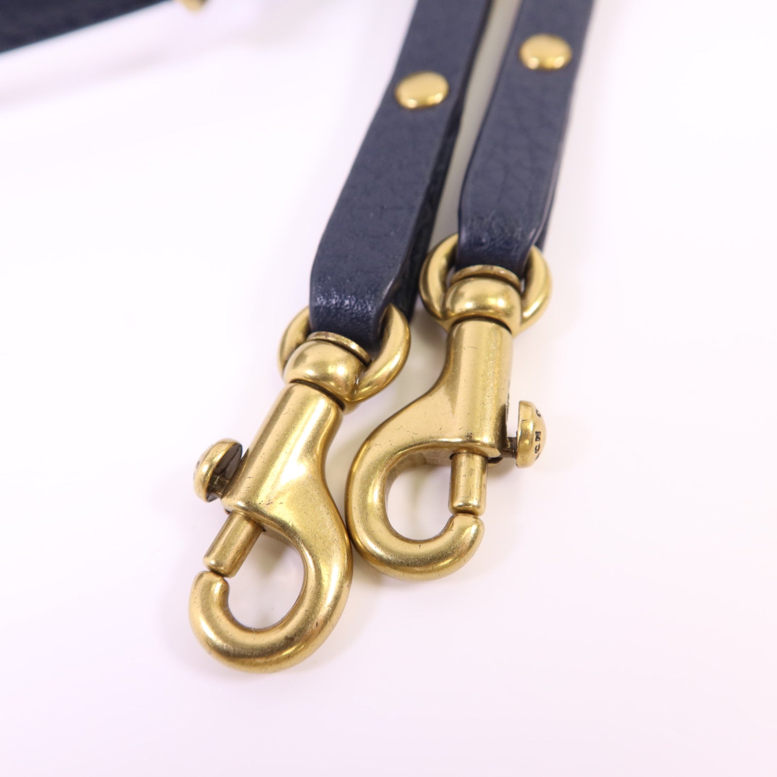 COACH 牛皮皮革/帆布Lark Bag金扣手挽肩背兩用袋