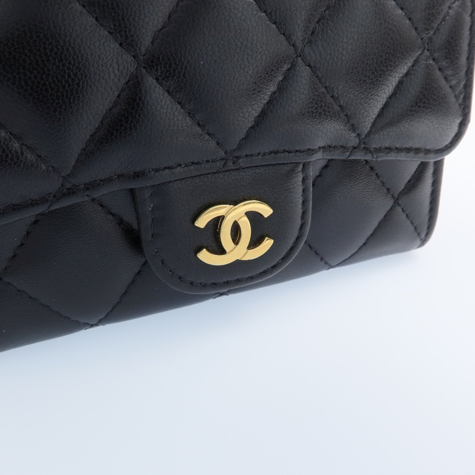 CHANEL 羊皮皮革Card Case金扣卡片套