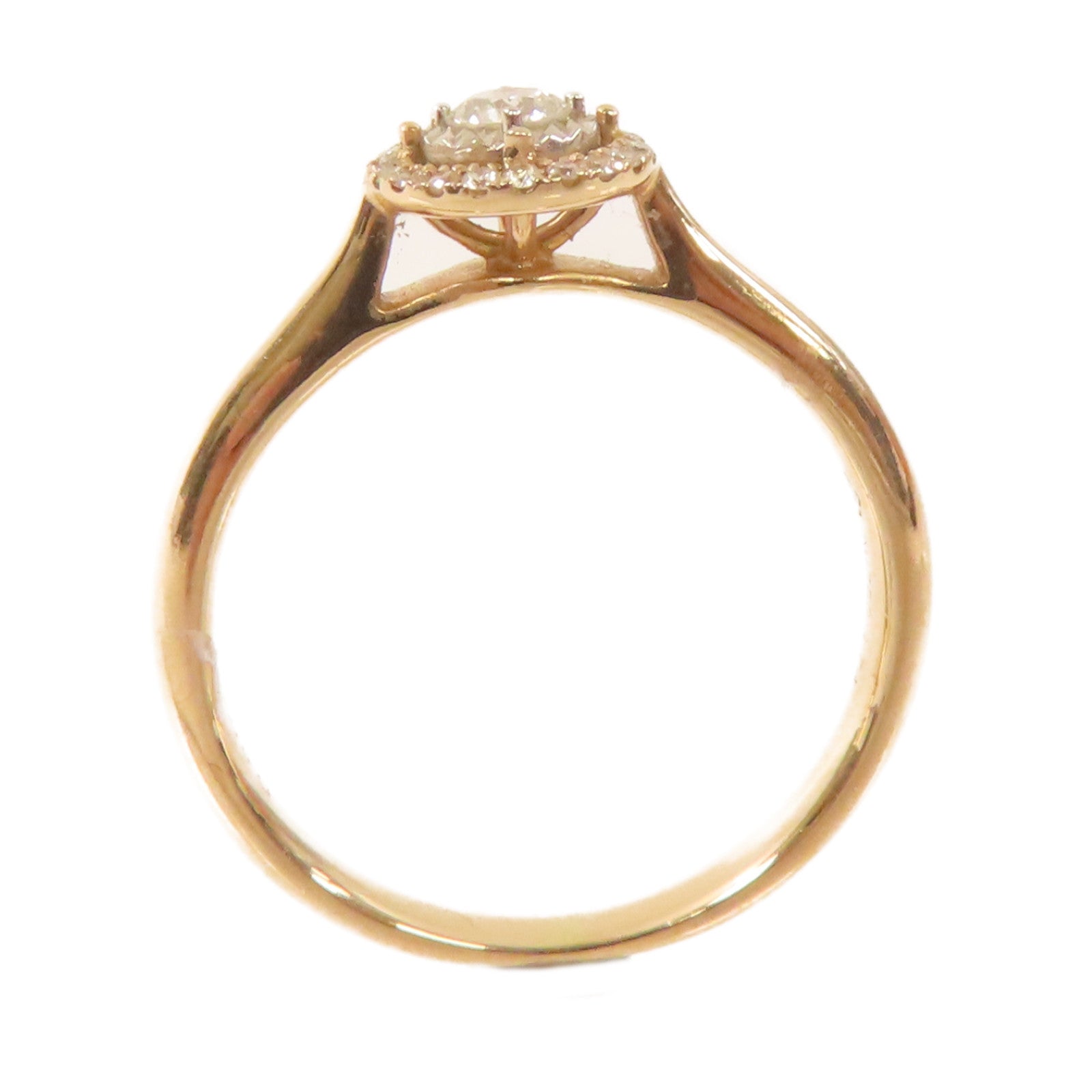 JEWELRY 【激減優惠】18K玫瑰金/0.092ct/0.053ct鑽石Diamond Ring戒指US#5