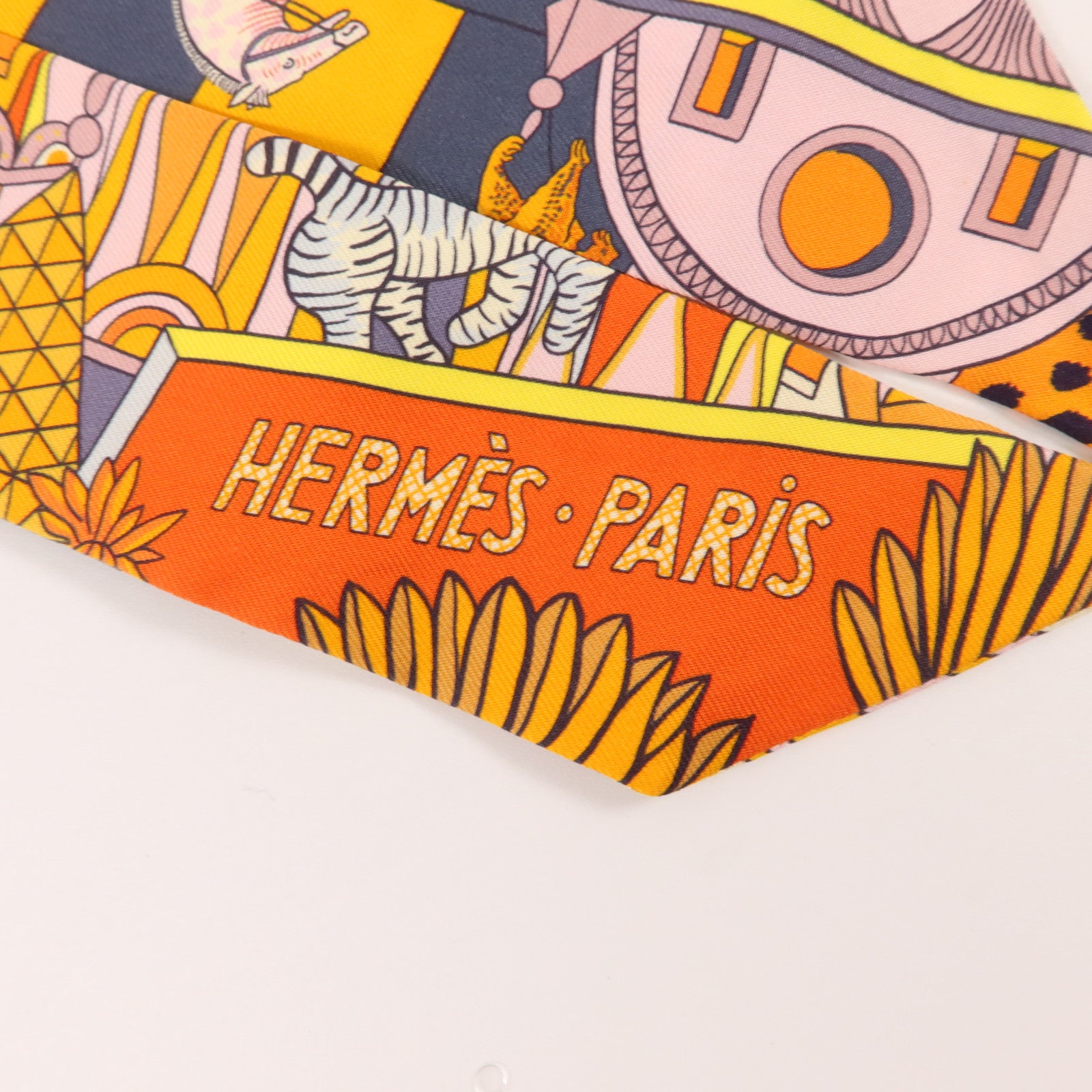 HERMES 絲質Twilly絲巾