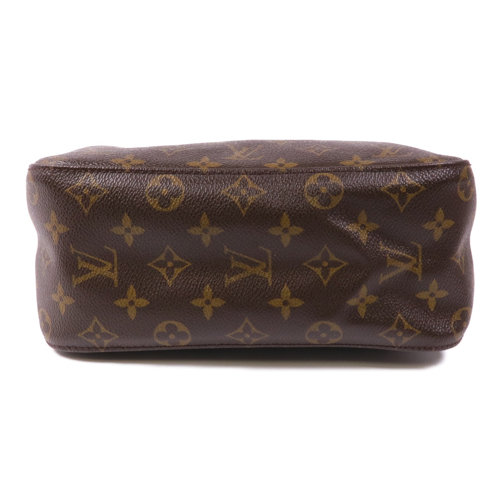 LOUIS VUITTON Monogram Looping MM金扣肩背袋棕色
