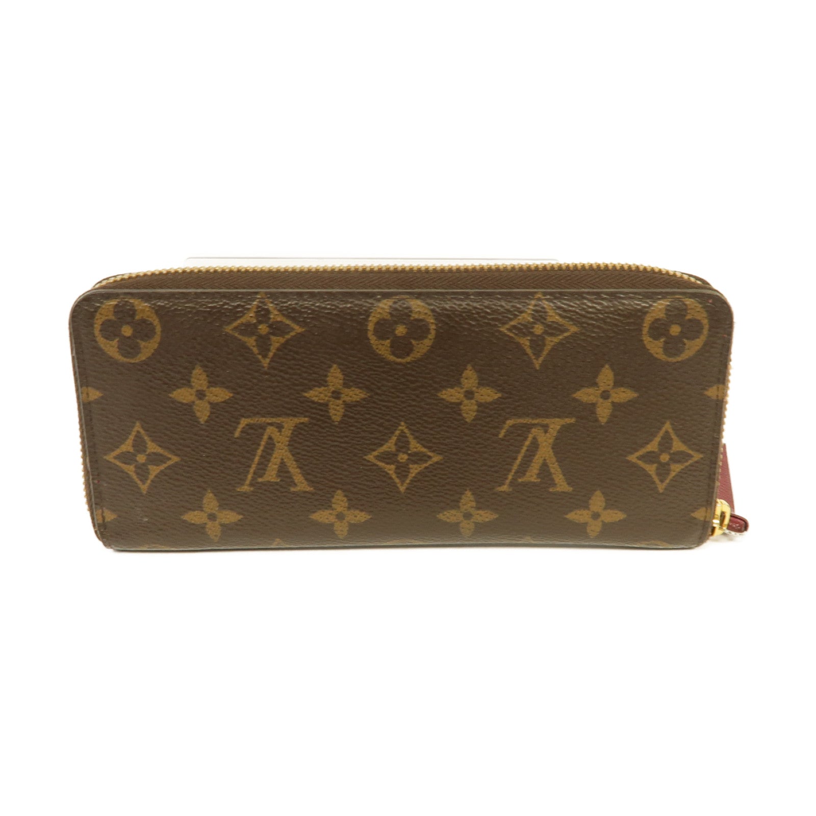 LOUIS VUITTON 【激減優惠】Monogram Clemence Long Wallet金扣長錢包棕色/紅色