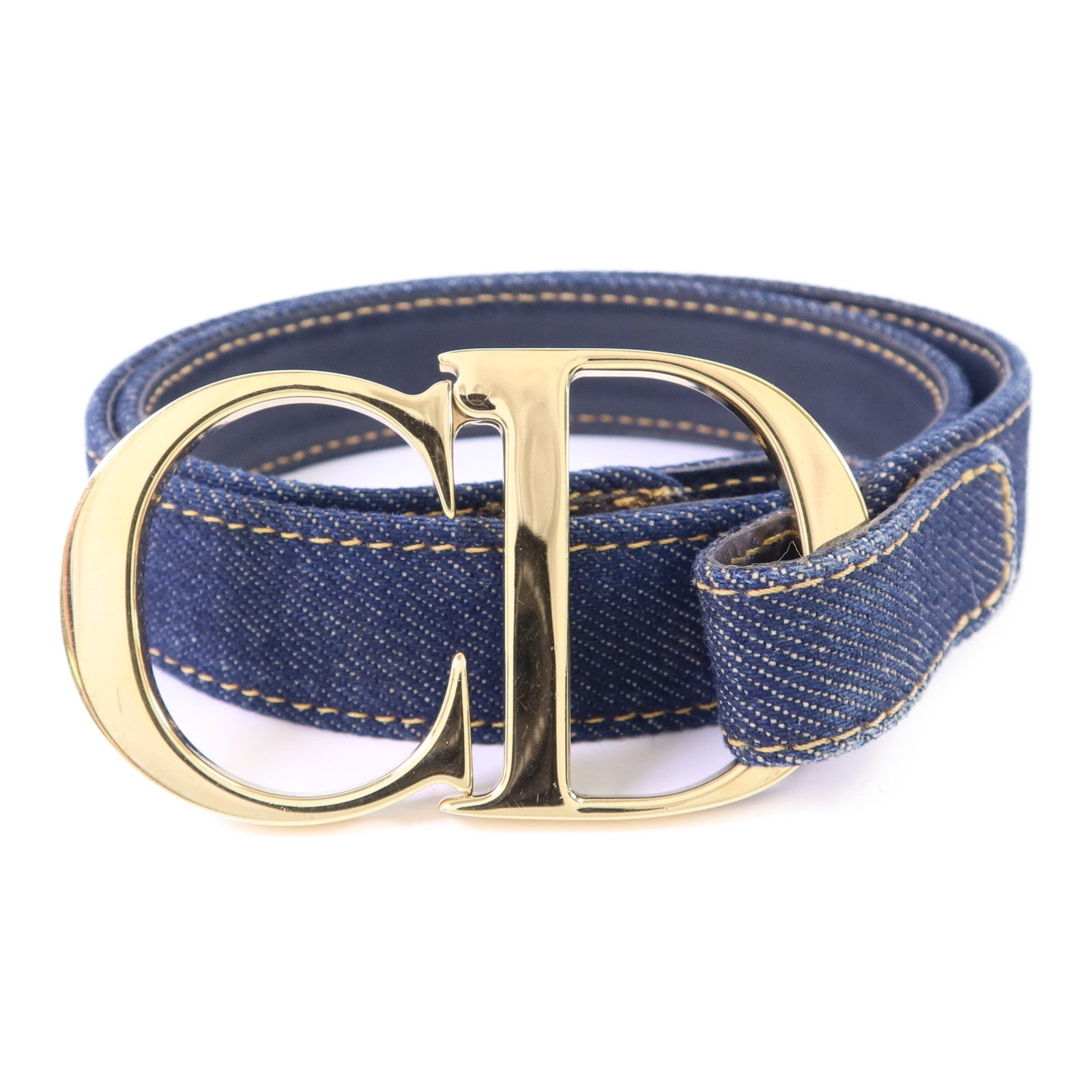 Dior 牛仔布/金屬Belt皮帶