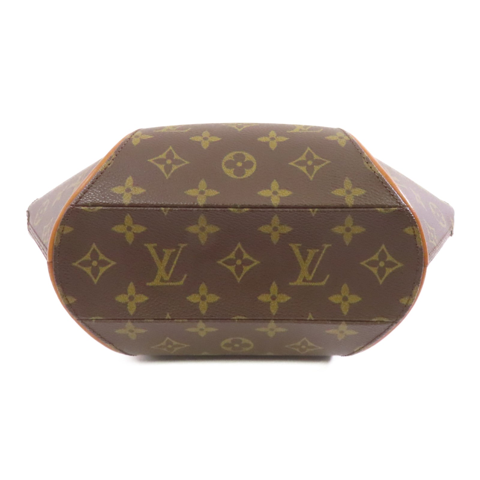 LOUIS VUITTON Monogram Ellipse PM金扣手挽袋啡色