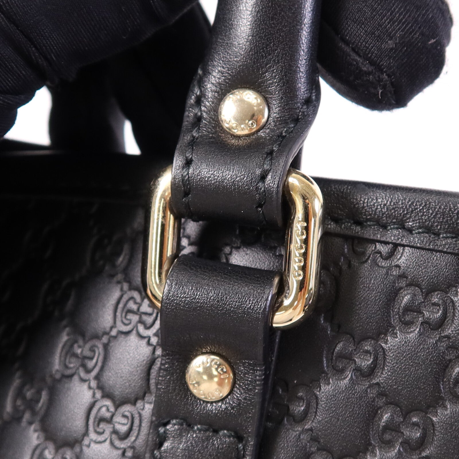 GUCCI 牛皮皮革Tote Bag金扣手挽袋