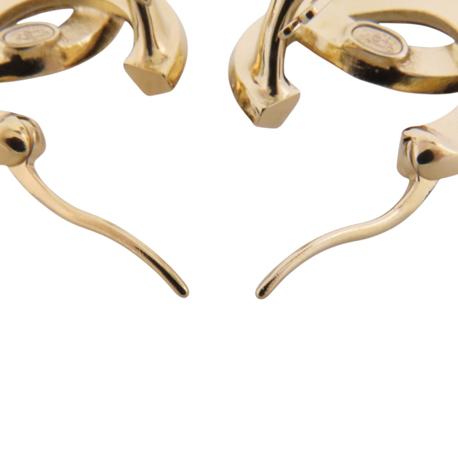 CHANEL 金屬/水鑽CC Earrings金扣耳環
