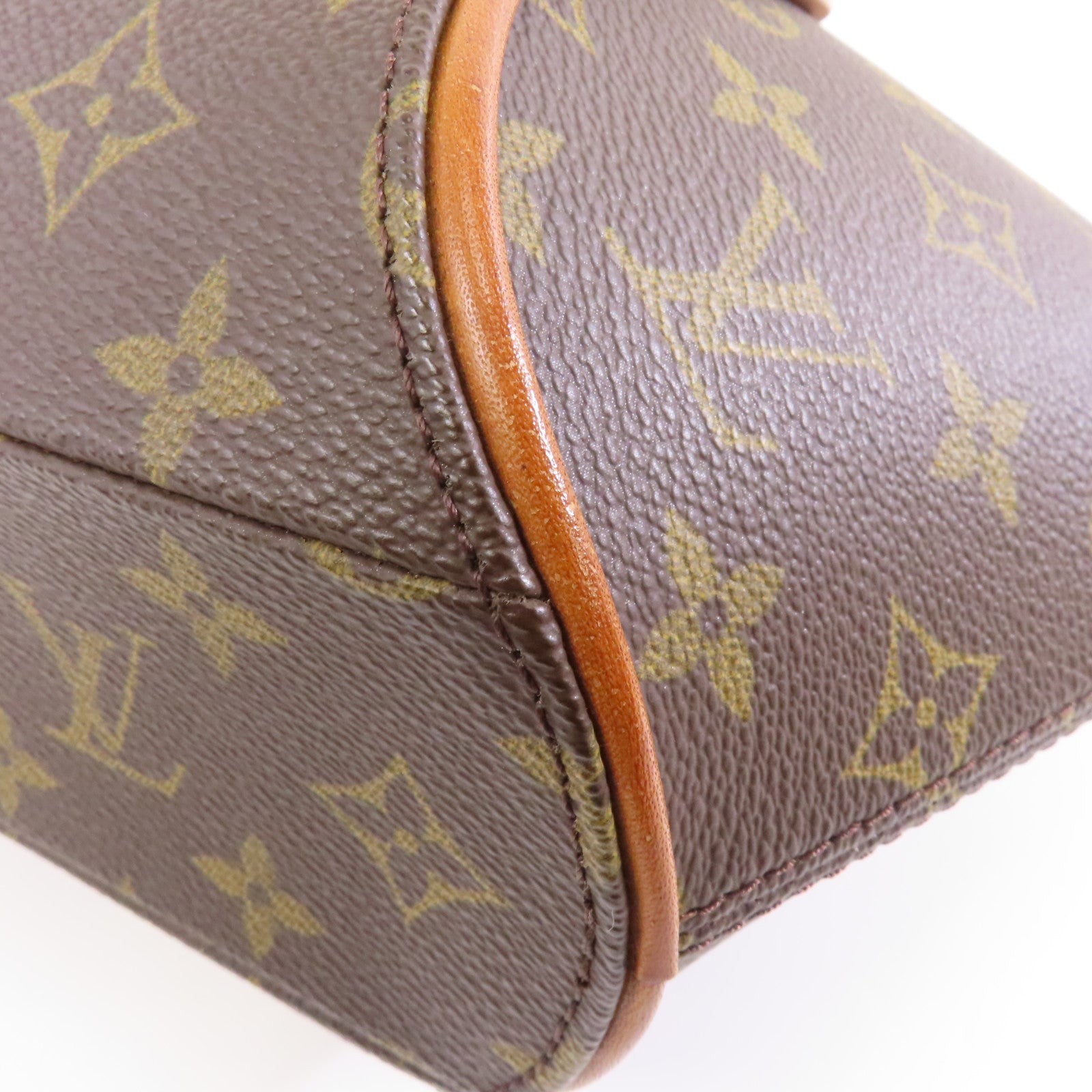LOUIS VUITTON Monogram Ellipse PM金扣手挽袋啡色
