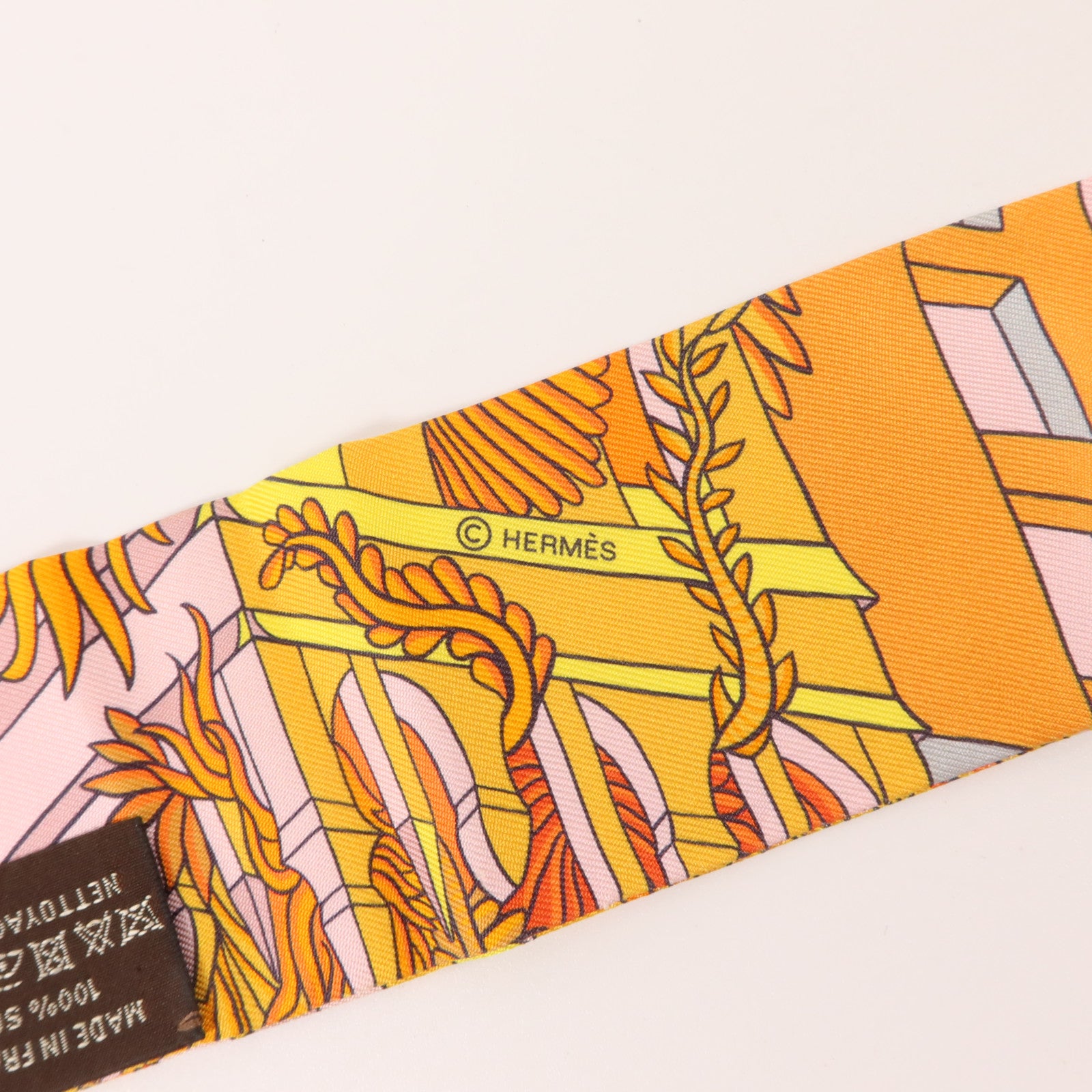 HERMES 絲質Twilly絲巾