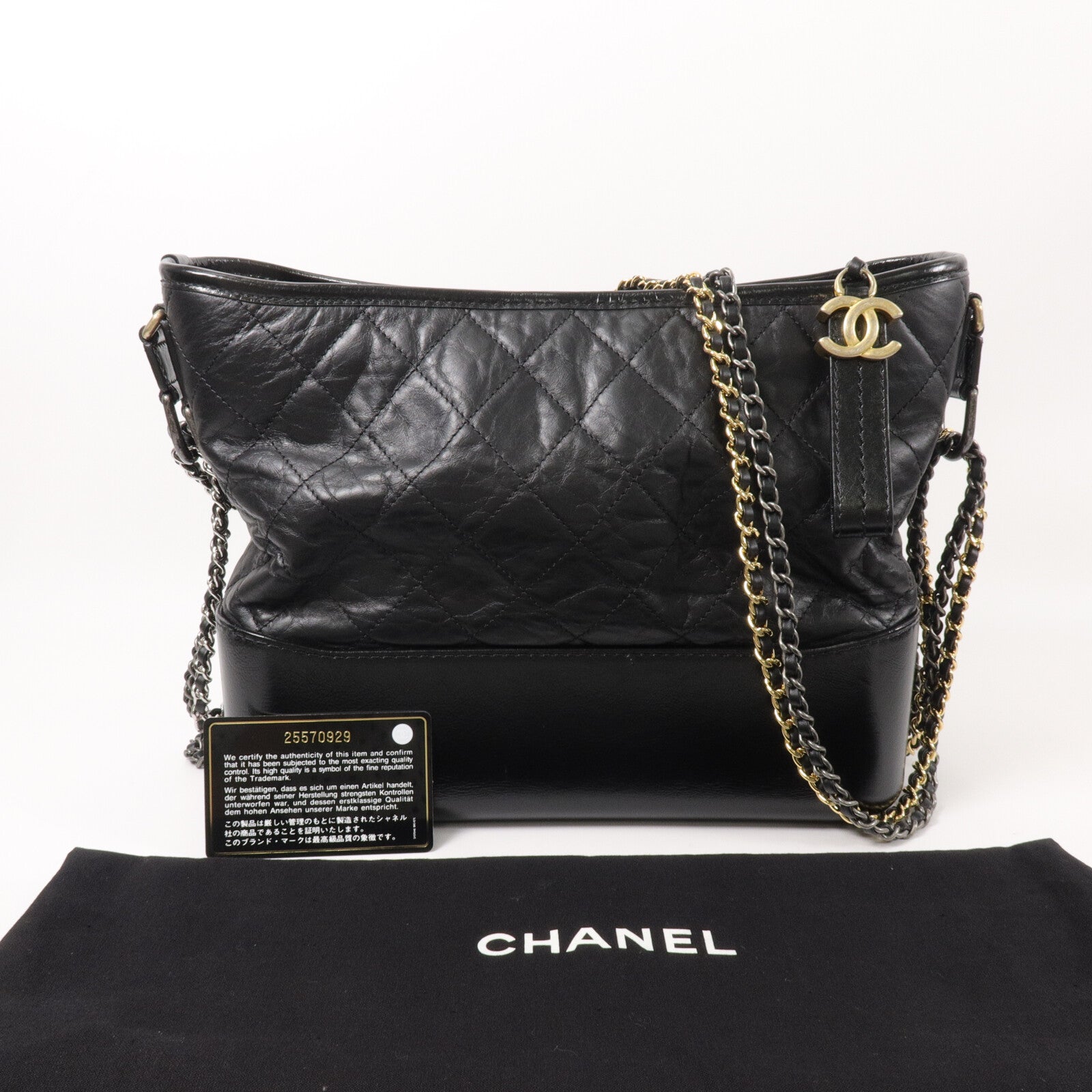 CHANEL 牛皮皮革Gabrielle Large肩背袋