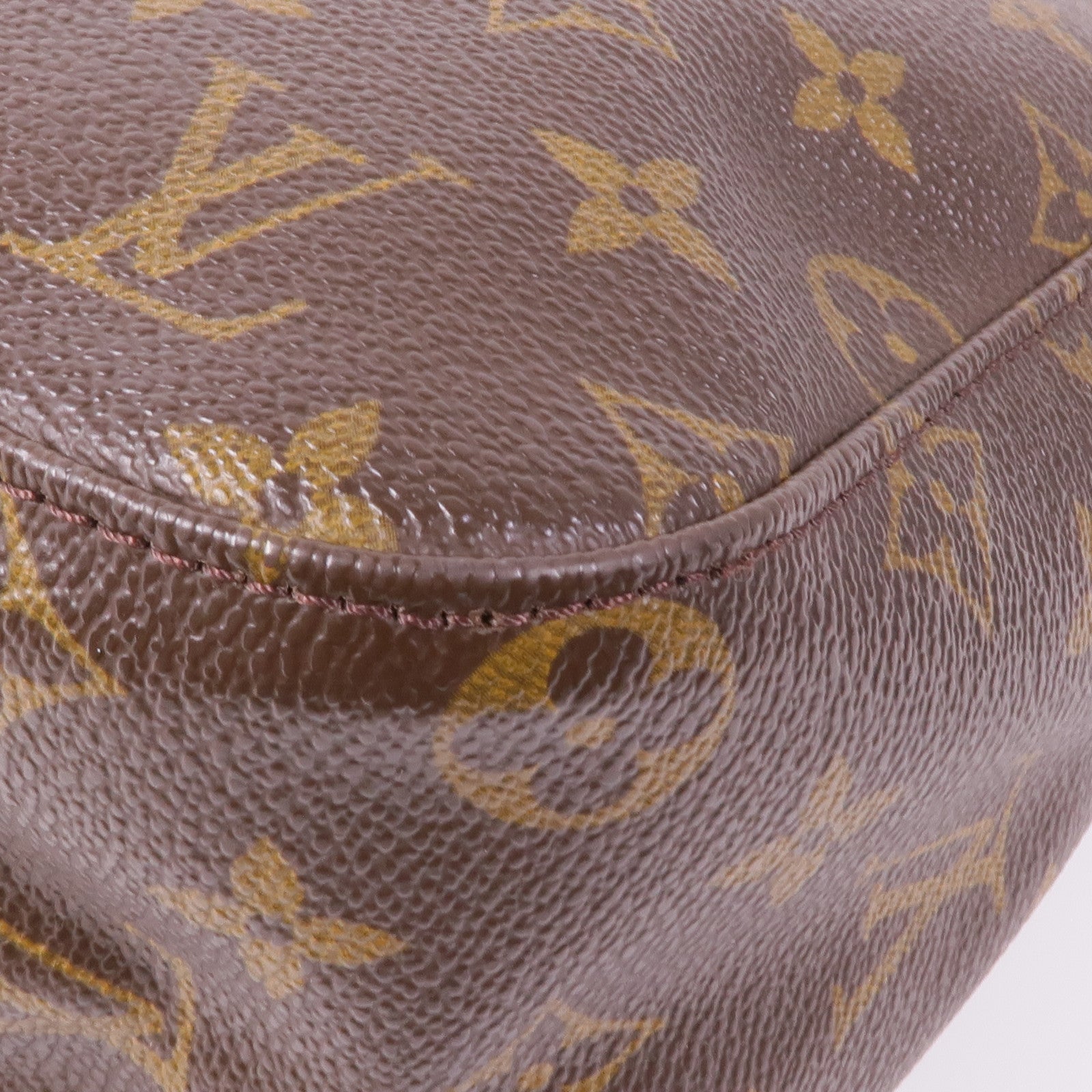 LOUIS VUITTON Monogram Looping MM金扣肩背袋棕色