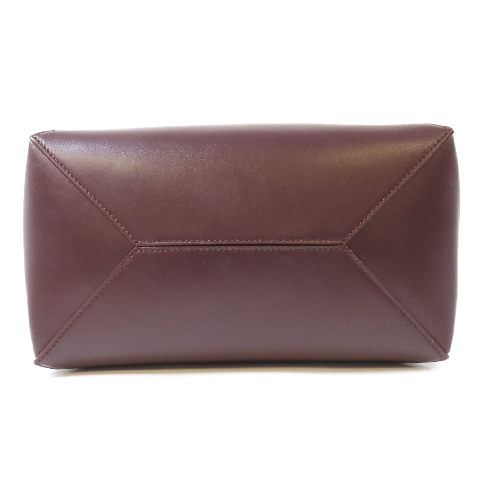 LOEWE 牛皮皮革Puzzle Fold Tote肩背袋酒紅色