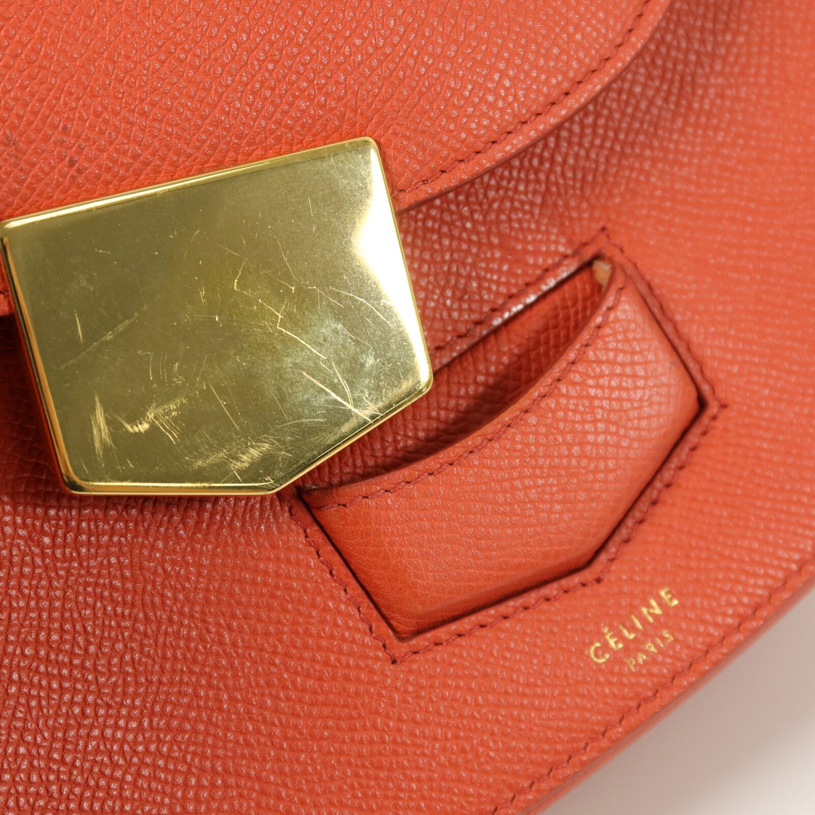 CELINE 牛皮皮革Trotter Small肩背袋