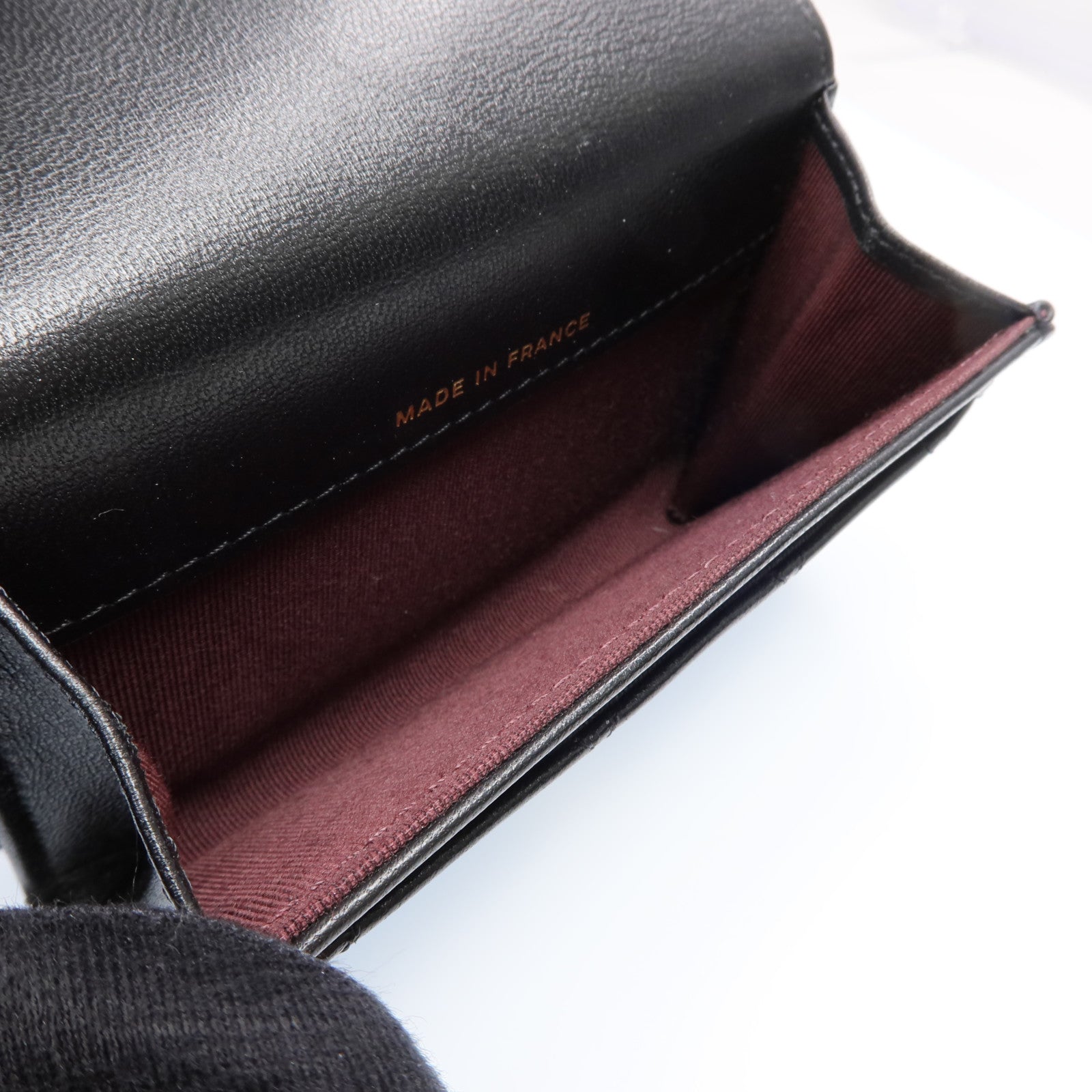 CHANEL 羊皮皮革Card Case金扣卡片套