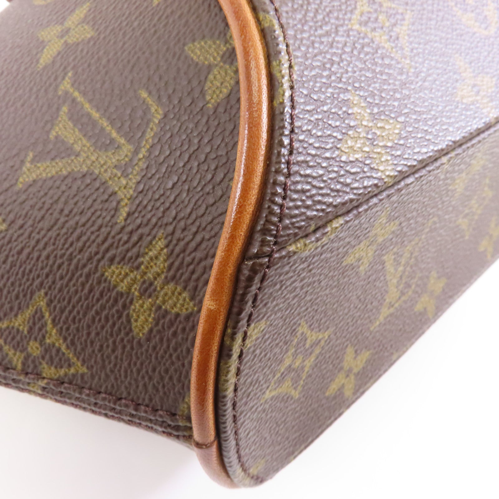 LOUIS VUITTON Monogram Ellipse PM金扣手挽袋啡色