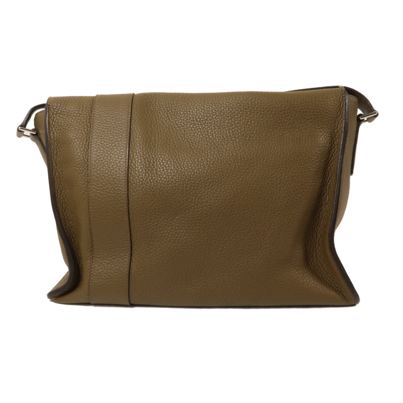 HERMES Clemence皮革Alfred 35肩背袋Cacao