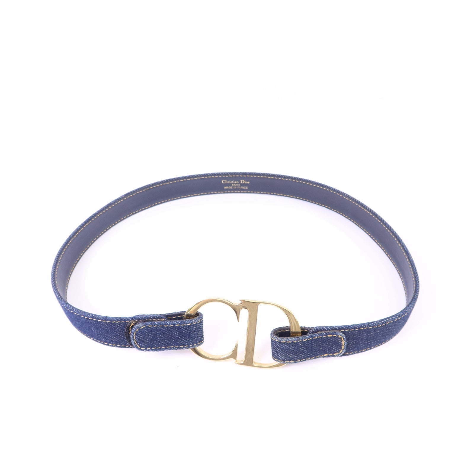 Dior 牛仔布/金屬Belt皮帶