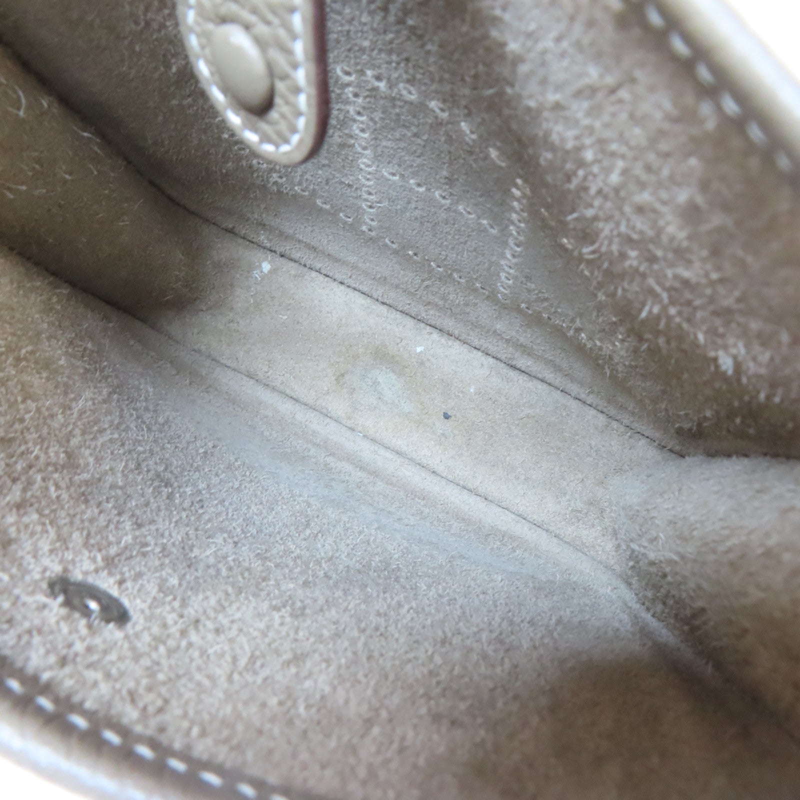 HERMES Clemence皮革Evelyne TPM銀扣肩背袋Etoupe Gray/大象灰色
