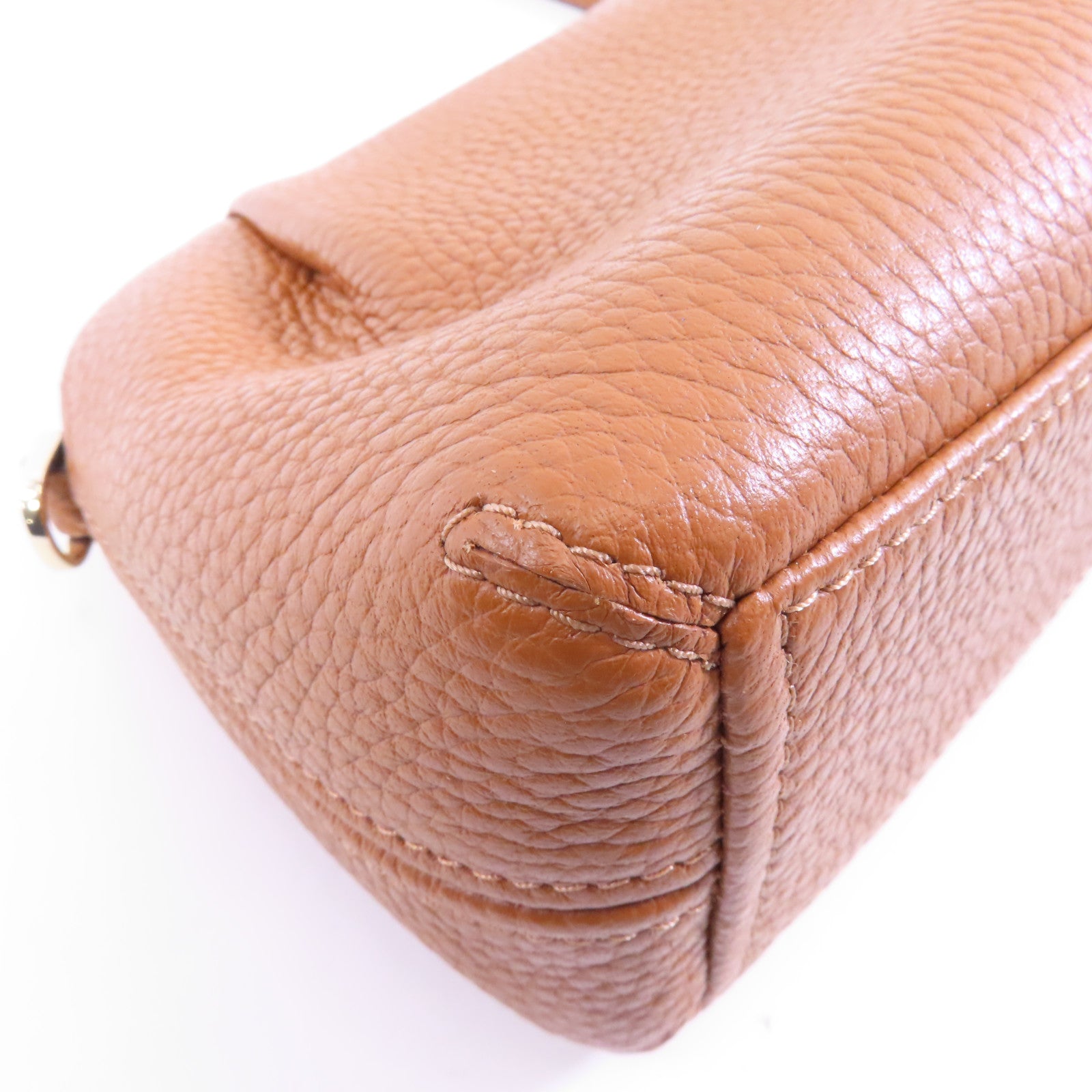 Kate Spade 牛皮皮革Shoulder Bag金扣肩背袋棕色