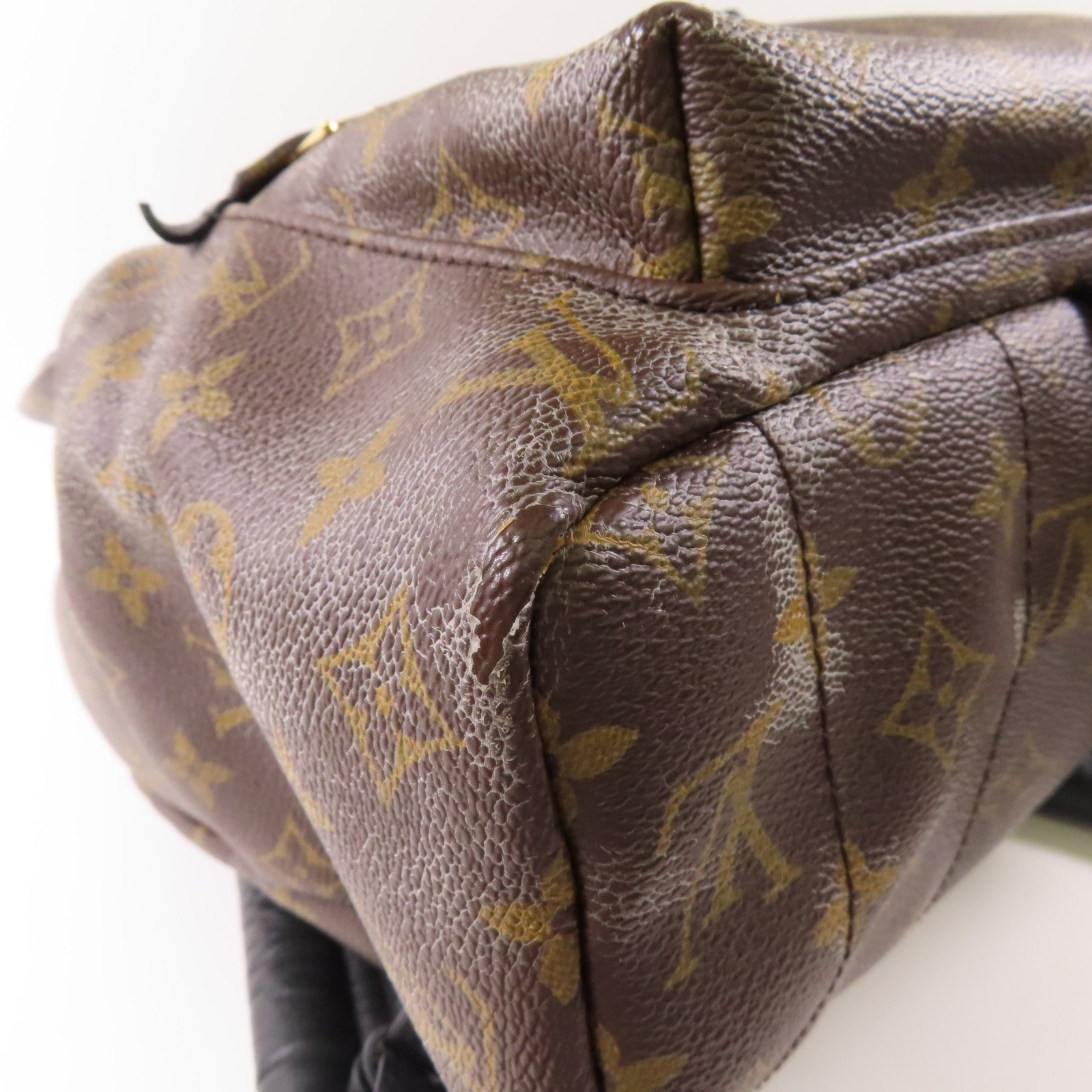 LOUIS VUITTON 塗層帆布Palm Springs MM金扣背包