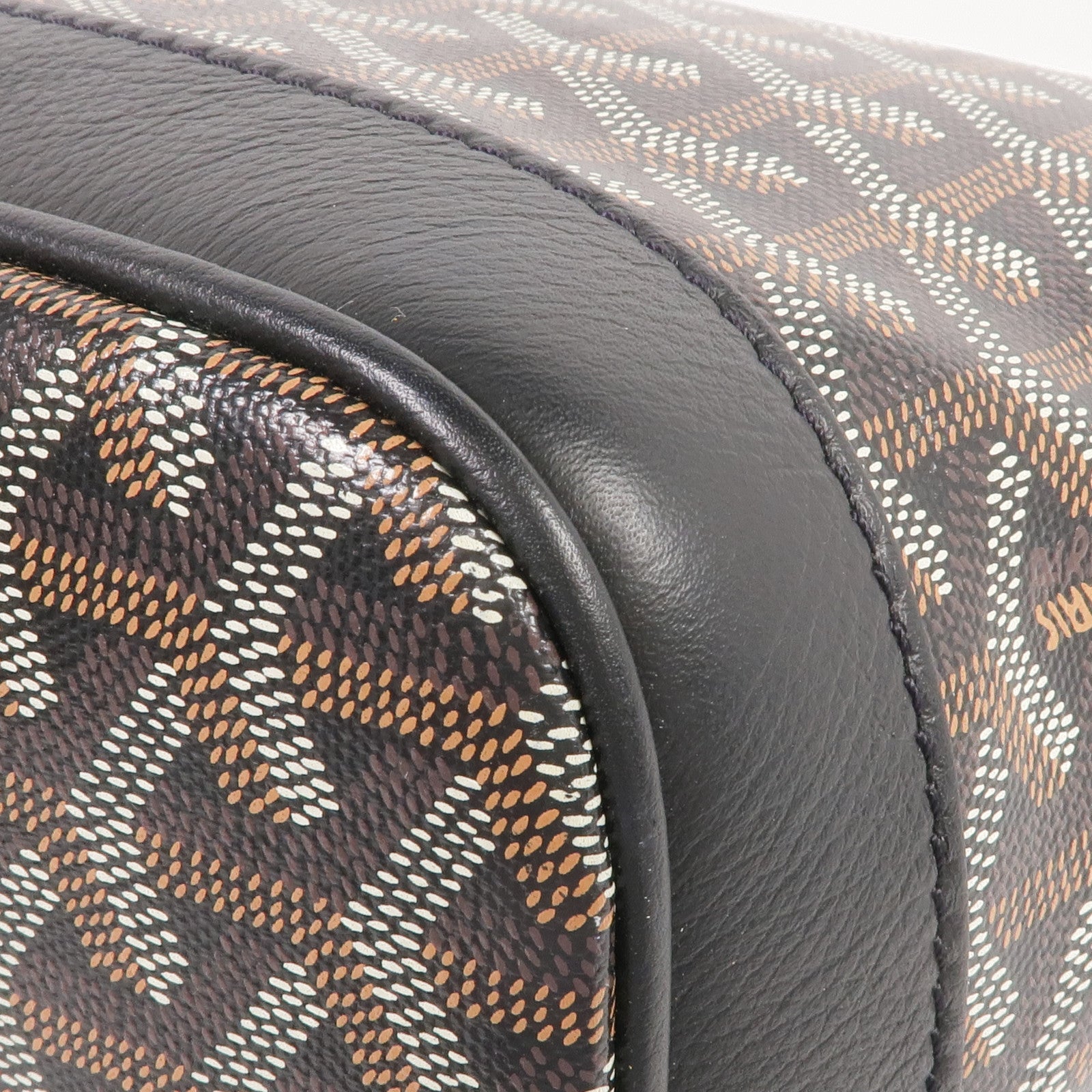 GOYARD 塗層帆布Petit Flot Bucket銀扣肩背袋