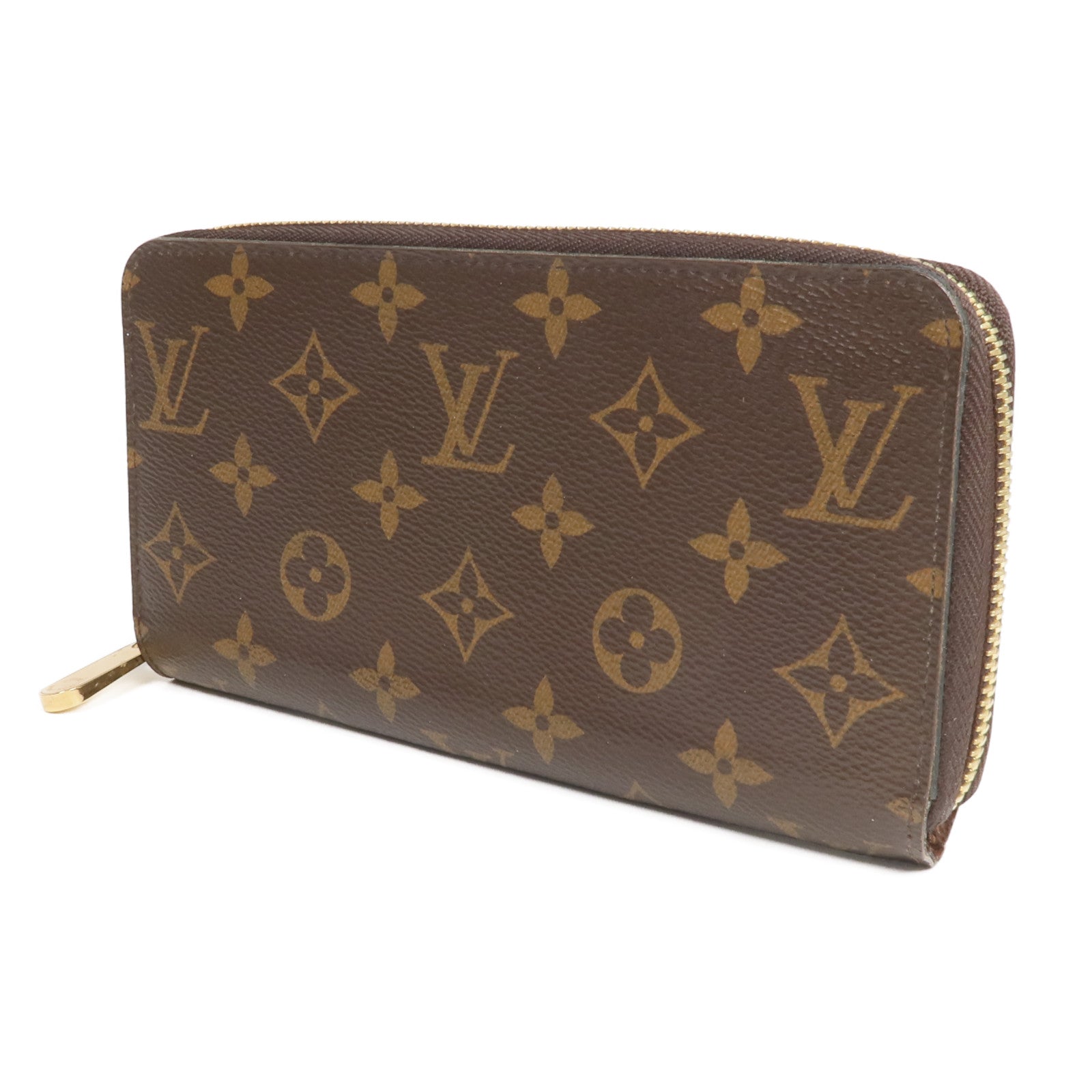 LOUIS VUITTON Monogram Zipper Long Wallet金扣長錢包