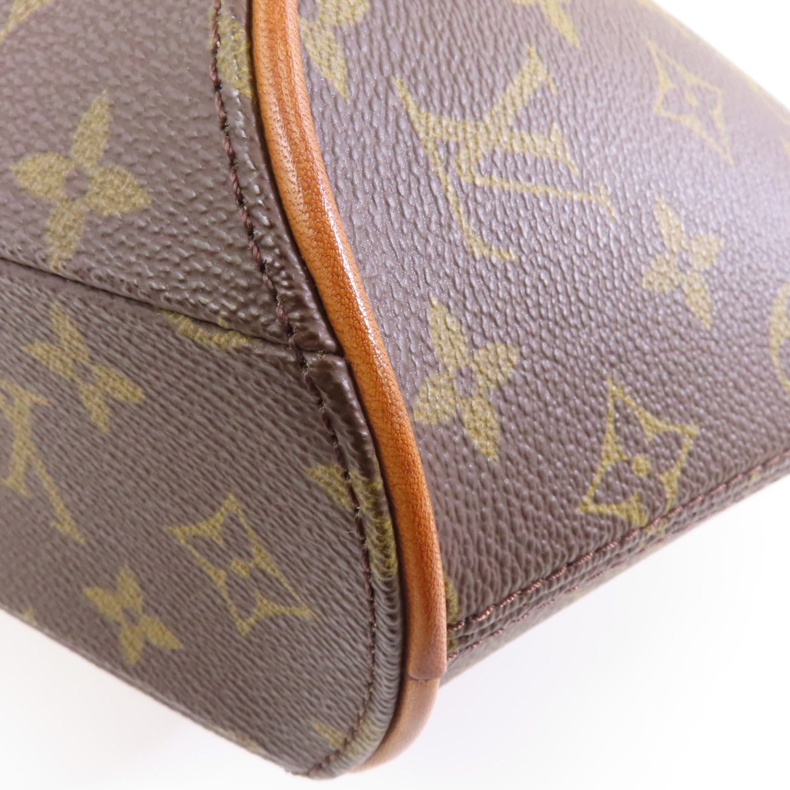 LOUIS VUITTON Monogram Ellipse PM金扣手挽袋啡色
