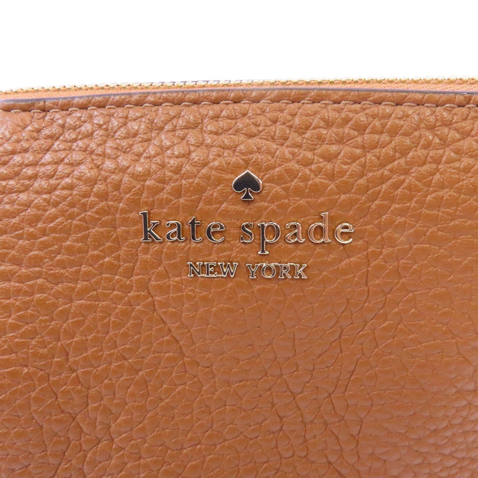 Kate Spade 牛皮皮革Shoulder Bag金扣肩背袋棕色