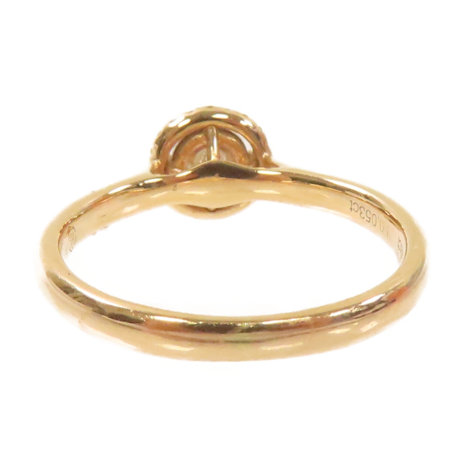JEWELRY 【激減優惠】18K玫瑰金/0.092ct/0.053ct鑽石Diamond Ring戒指US#5