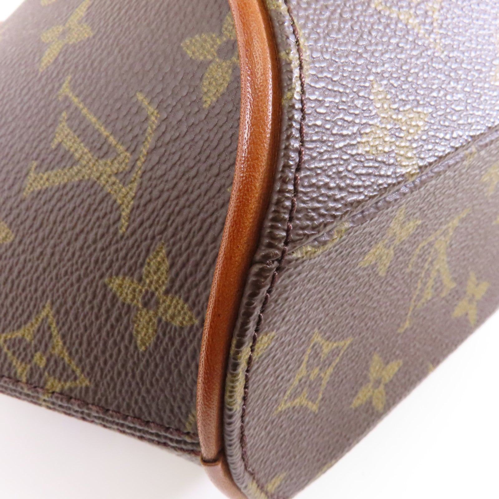 LOUIS VUITTON Monogram Ellipse PM金扣手挽袋啡色